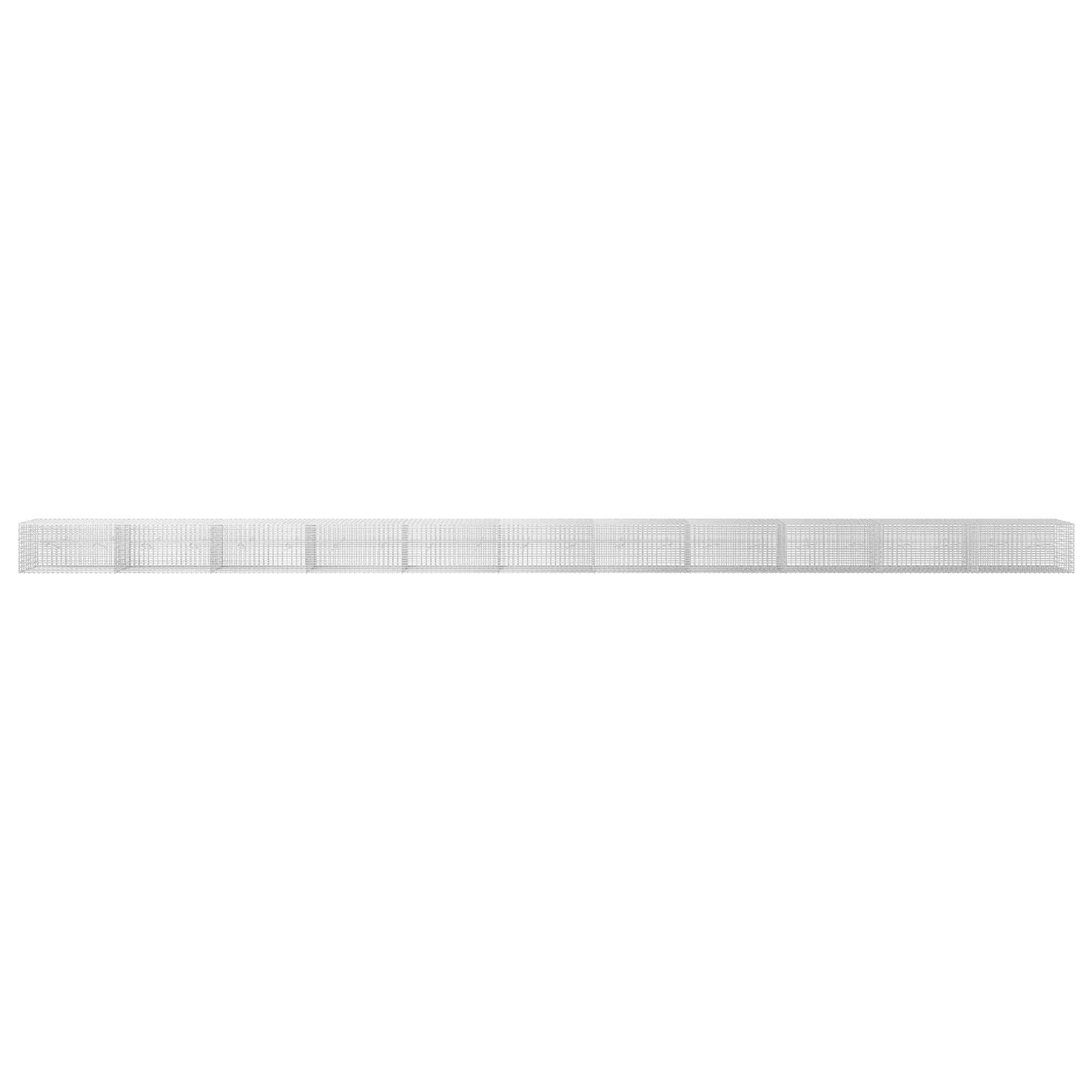 vidaXL Γκαμπιόν με σύρμα 5 mm και πλέγμα 5x2,5 cm 1100x20x50 εκ