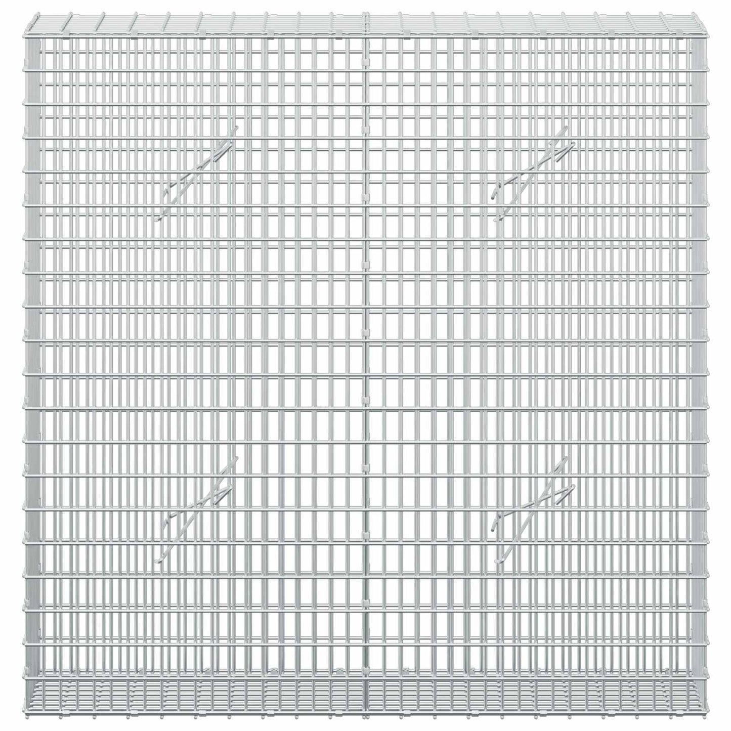 vidaXL Γκαμπιόν με σύρμα 5 mm και πλέγμα 5x2,5 cm 100x20x100 εκ.