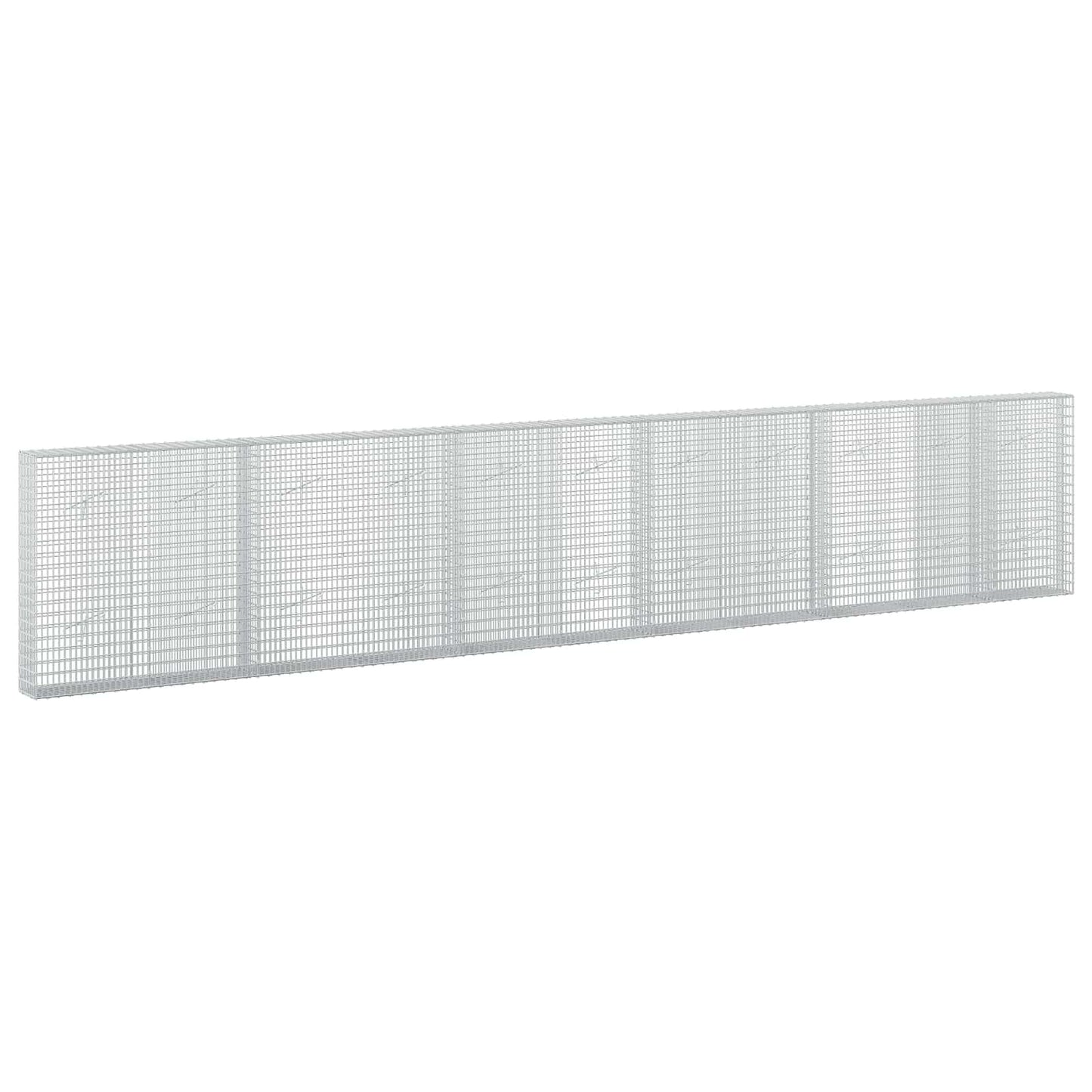 vidaXL Γκαμπιόν με σύρμα 5 mm και πλέγμα 5x2,5 cm 550x20x100 εκ.