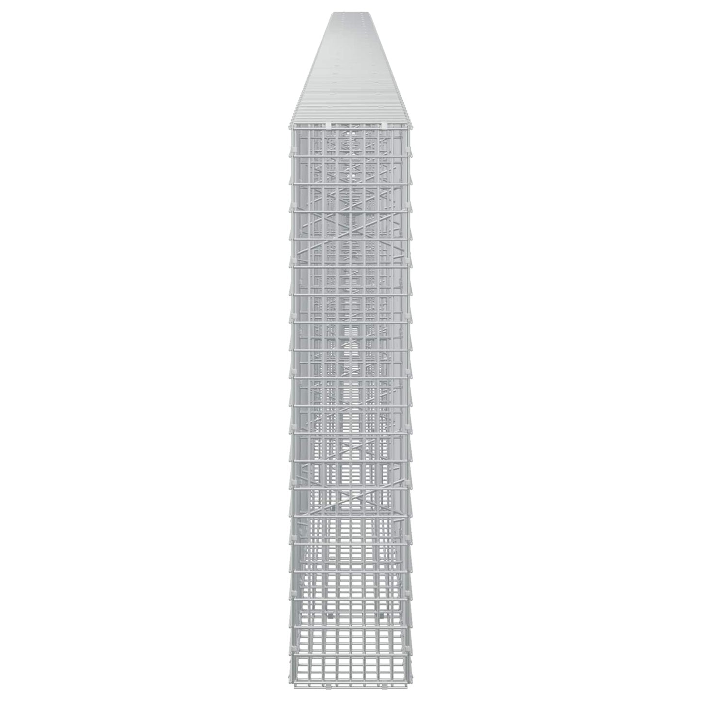 vidaXL Γκαμπιόν με σύρμα 5 mm και πλέγμα 5x2,5 cm 1050x20x100 εκ