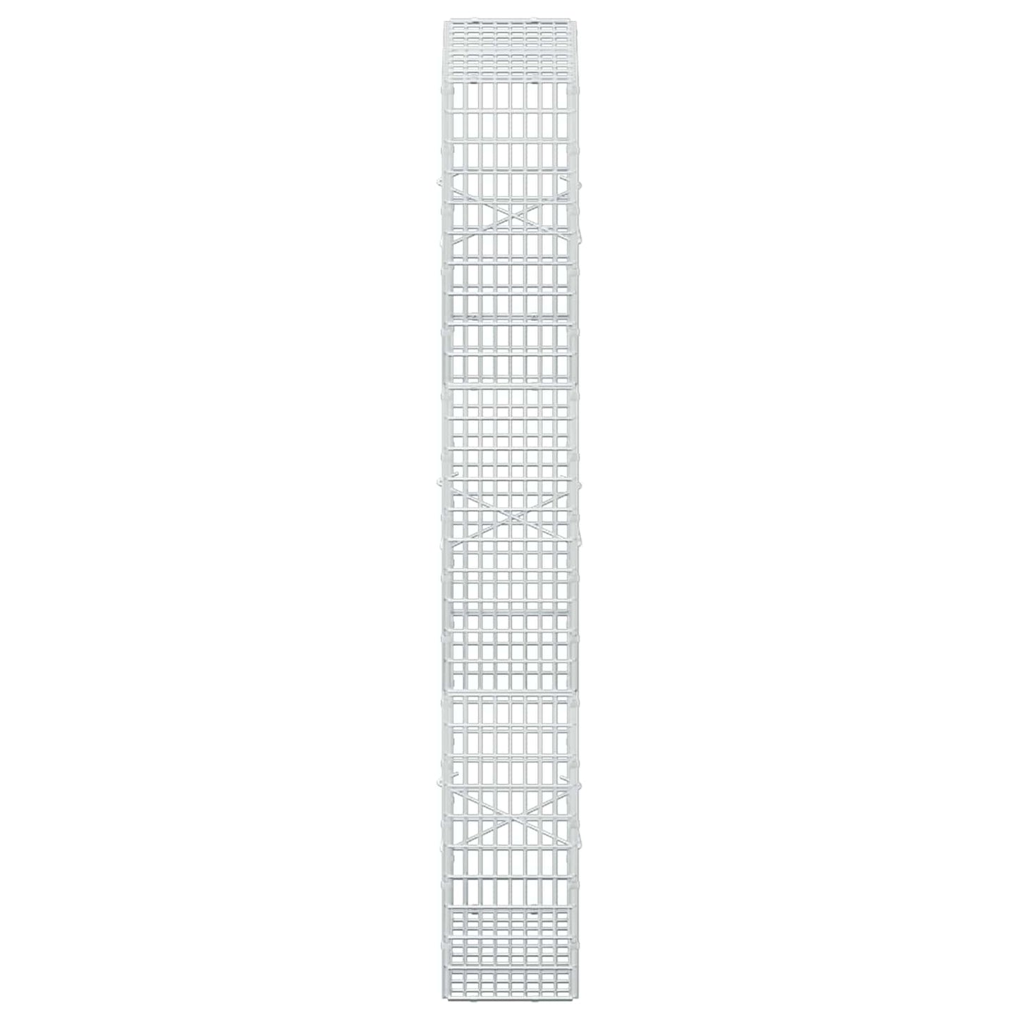 vidaXL Γκαμπιόν με σύρμα 5 mm και πλέγμα 5x2,5 cm 50x20x150 εκ.