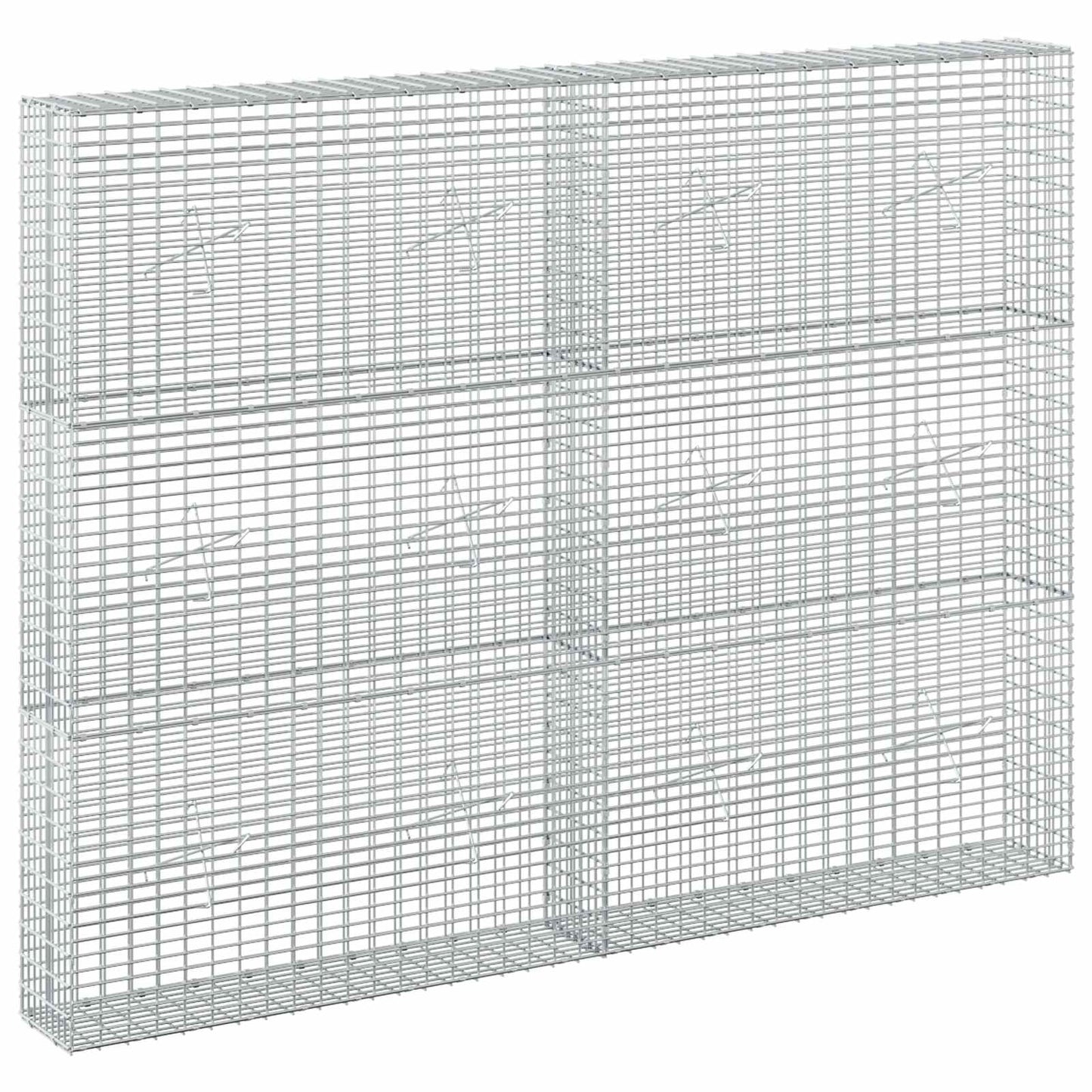 vidaXL Γκαμπιόν με σύρμα 5 mm και πλέγμα 5x2,5 cm 200x20x150 εκ