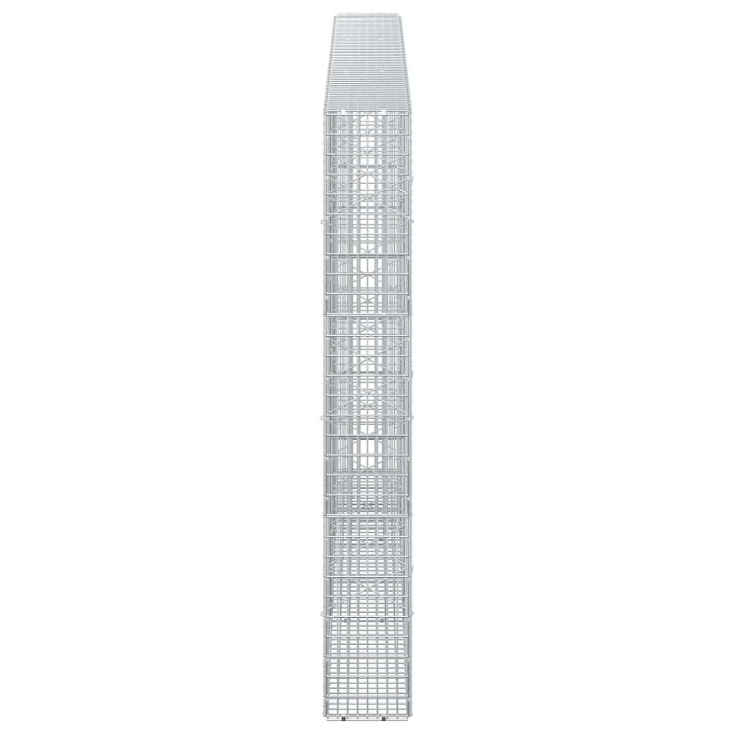 vidaXL Γκαμπιόν με σύρμα 5 mm και πλέγμα 5x2,5 cm 300x20x150 εκ