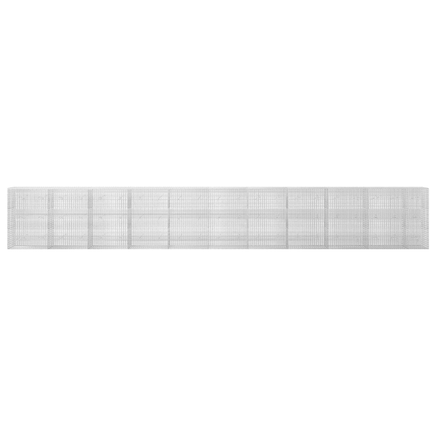 vidaXL Γκαμπιόν με σύρμα 5 mm και πλέγμα 5x2,5 cm 1050x20x150 εκ