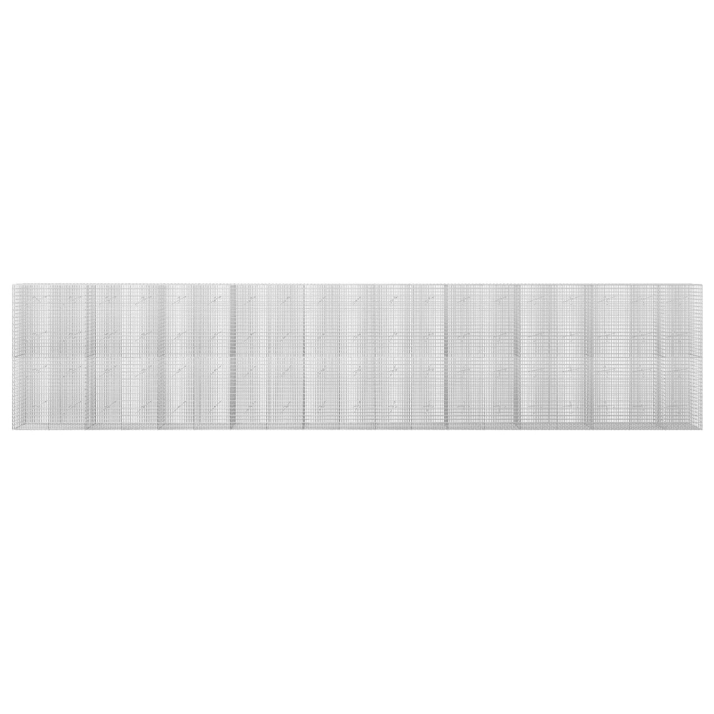vidaXL Γκαμπιόν με σύρμα 5 mm και πλέγμα 5x2,5 cm 950x20x200 εκ