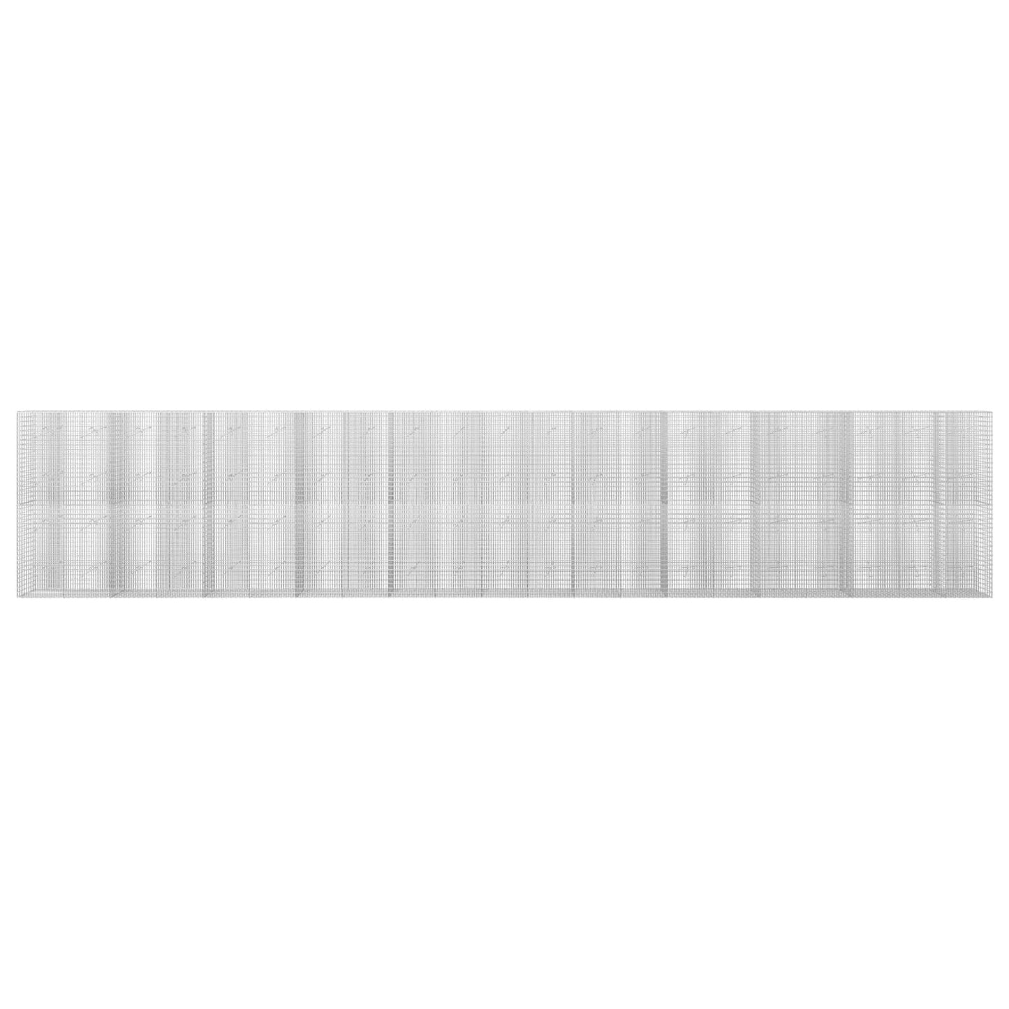 vidaXL Γκαμπιόν με σύρμα 5 mm και πλέγμα 5x2,5 cm 1050x20x200 εκ