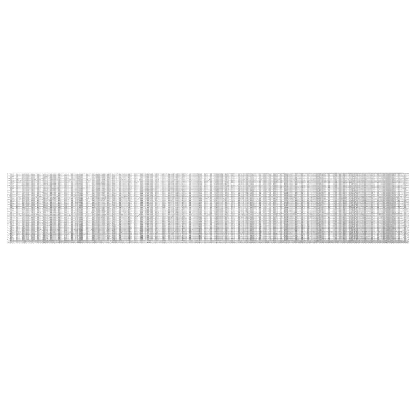 vidaXL Γκαμπιόν με σύρμα 5 mm και πλέγμα 5x2,5 cm 1150x20x200 εκ