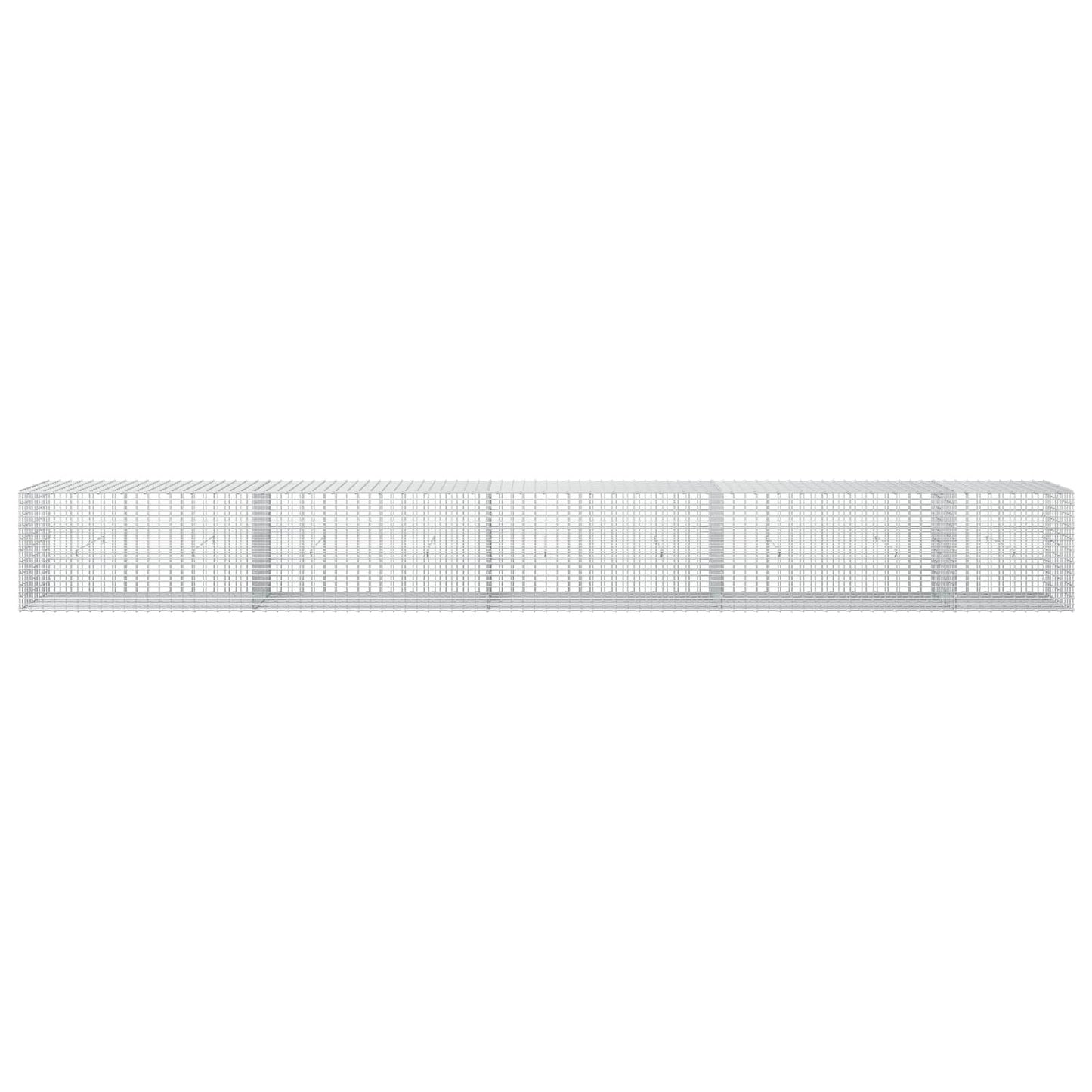 vidaXL Γκαμπιόν με σύρμα 5 mm και πλέγμα 5x2,5 cm 450x30x50 εκ