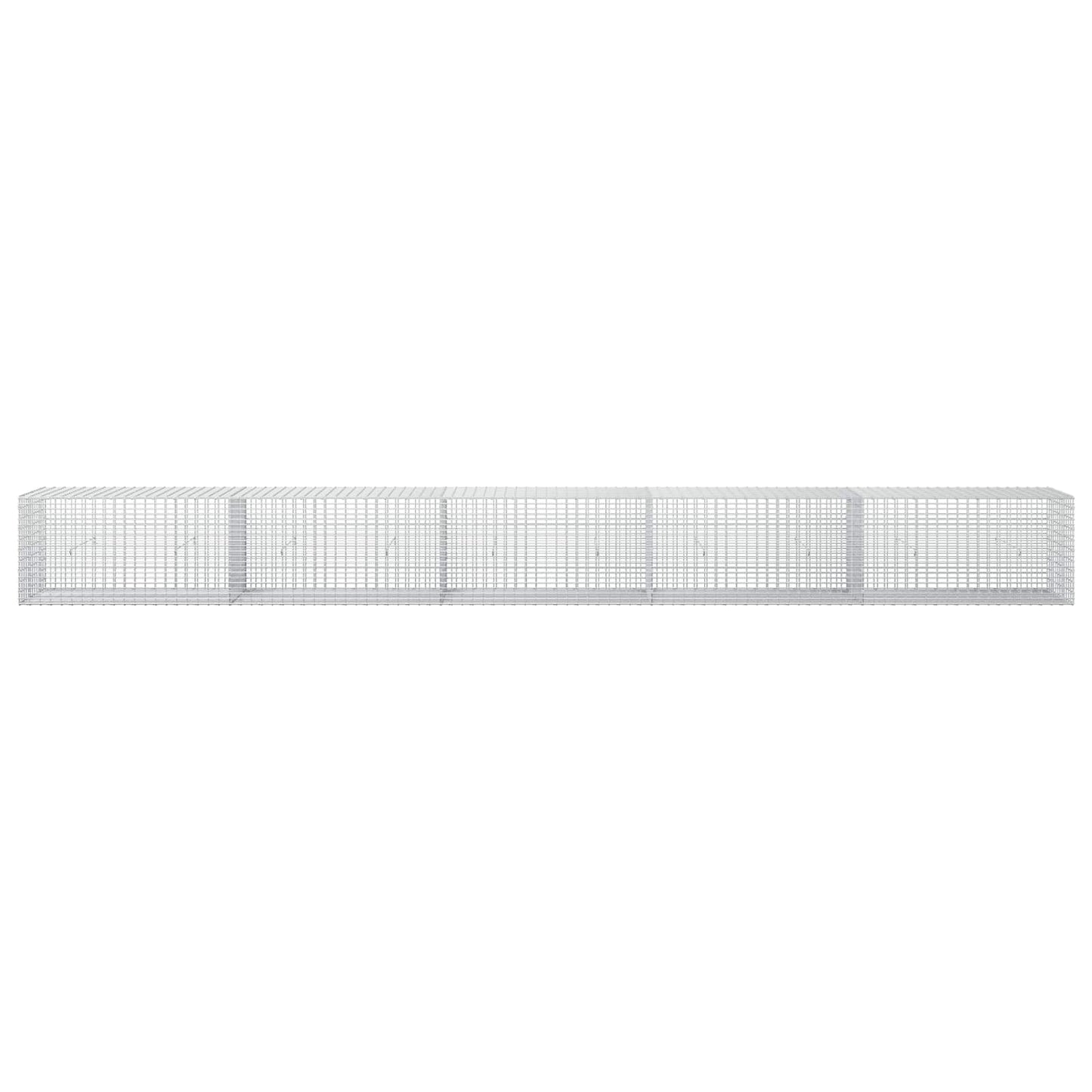 vidaXL Γκαμπιόν με σύρμα 5 mm και πλέγμα 5x2,5 cm 500x30x50 εκ