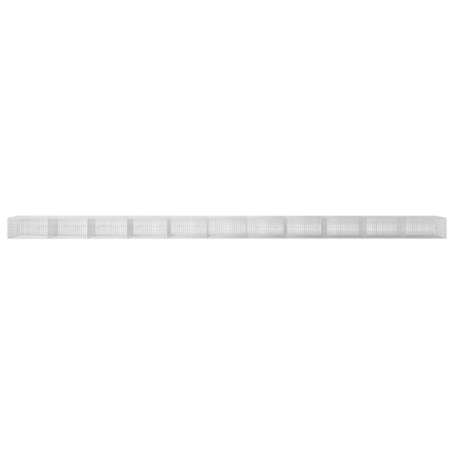 vidaXL Γκαμπιόν με σύρμα 5 mm και πλέγμα 5x2,5 cm 1100x30x50 εκ