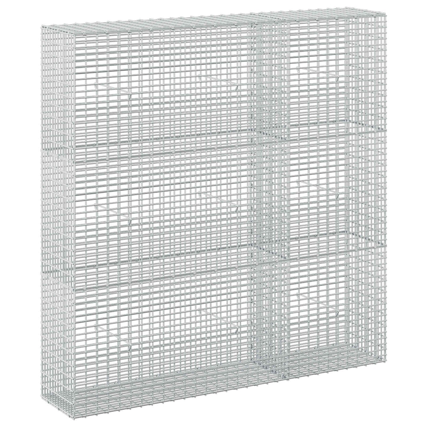 vidaXL Γκαμπιόν με σύρμα 5 mm και πλέγμα 5x2,5 cm 150x30x150 εκ