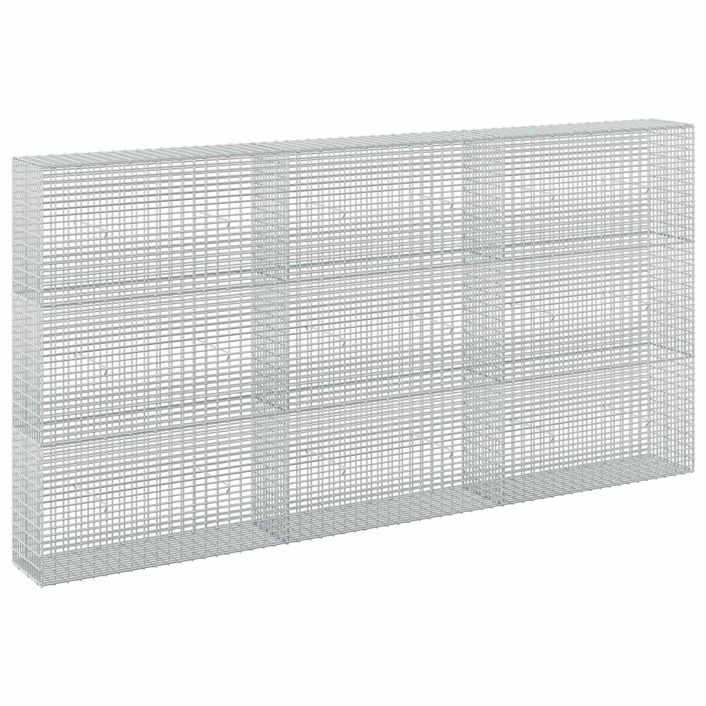 vidaXL Γκαμπιόν με σύρμα 5 mm και πλέγμα 5x2,5 cm 300x30x150 εκ