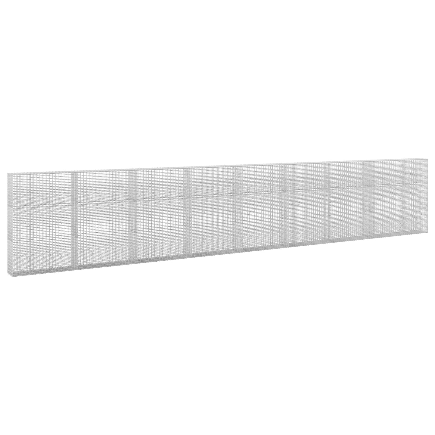 vidaXL Γκαμπιόν με σύρμα 5 mm και πλέγμα 5x2,5 cm 850x30x150 εκ