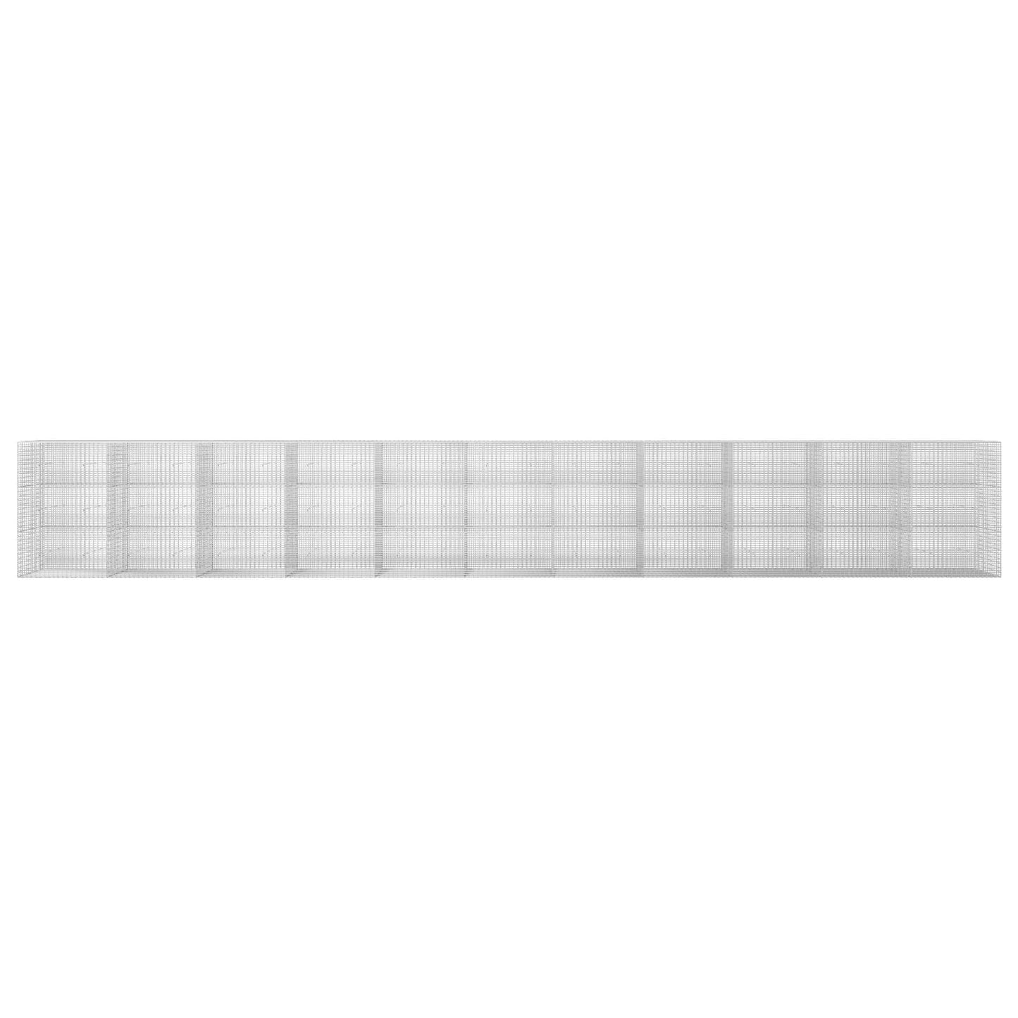 vidaXL Γκαμπιόν με σύρμα 5 mm και πλέγμα 5x2,5 cm 1100x30x150 εκ