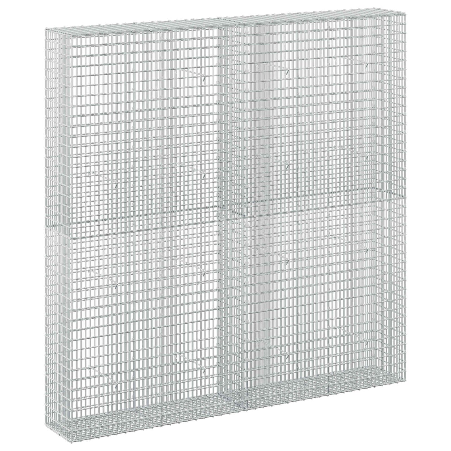 vidaXL Γκαμπιόν με σύρμα 5 mm και πλέγμα 5x2,5 cm 200x30x200 εκ