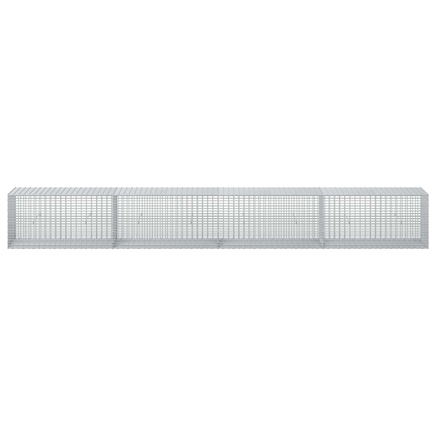 vidaXL Γκαμπιόν με σύρμα 5 mm και πλέγμα 5x2,5 cm 400x50x50 εκ
