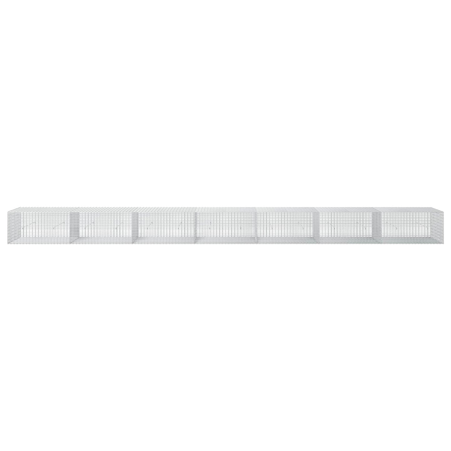 vidaXL Γκαμπιόν με σύρμα 5 mm και πλέγμα 5x2,5 cm 700x50x50 εκ