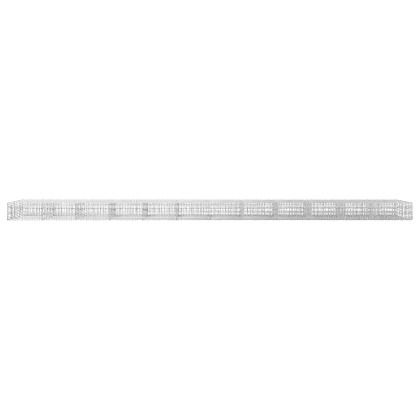 vidaXL Γκαμπιόν με σύρμα 5 mm και πλέγμα 5x2,5 cm 1200x50x50 εκ