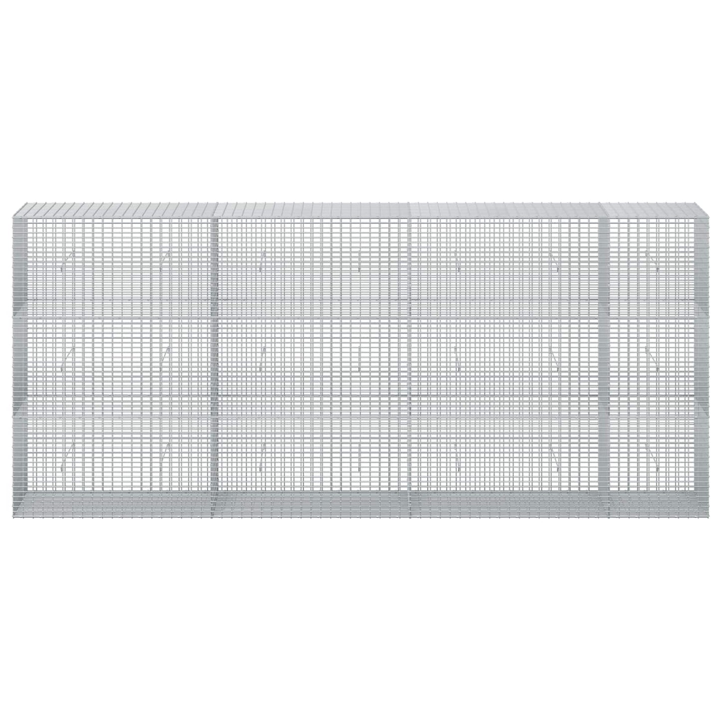 vidaXL Γκαμπιόν με σύρμα 5 mm και πλέγμα 5x2,5 cm 350x50x150 εκ