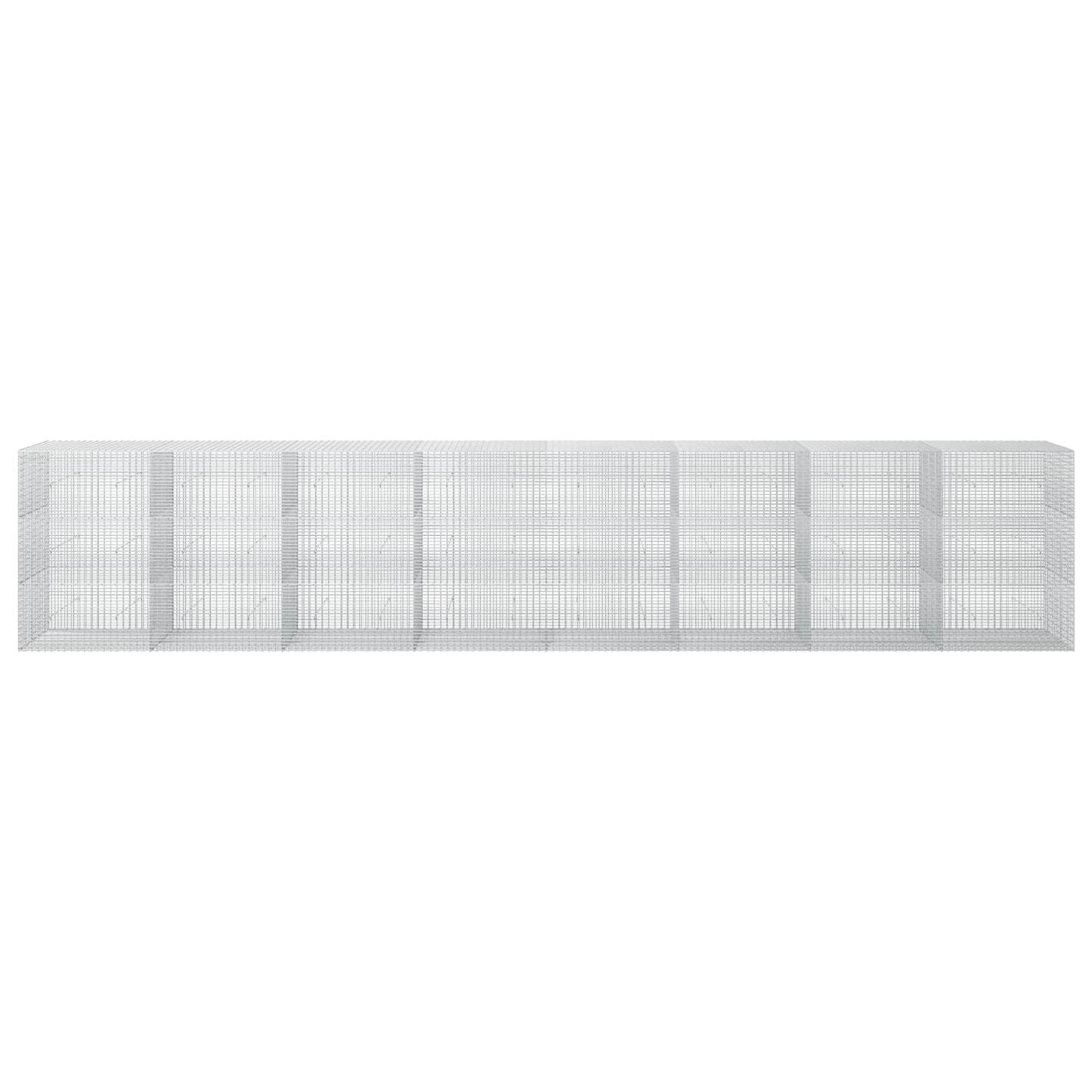 vidaXL Γκαμπιόν με σύρμα 5 mm και πλέγμα 5x2,5 cm 800x50x150 εκ.