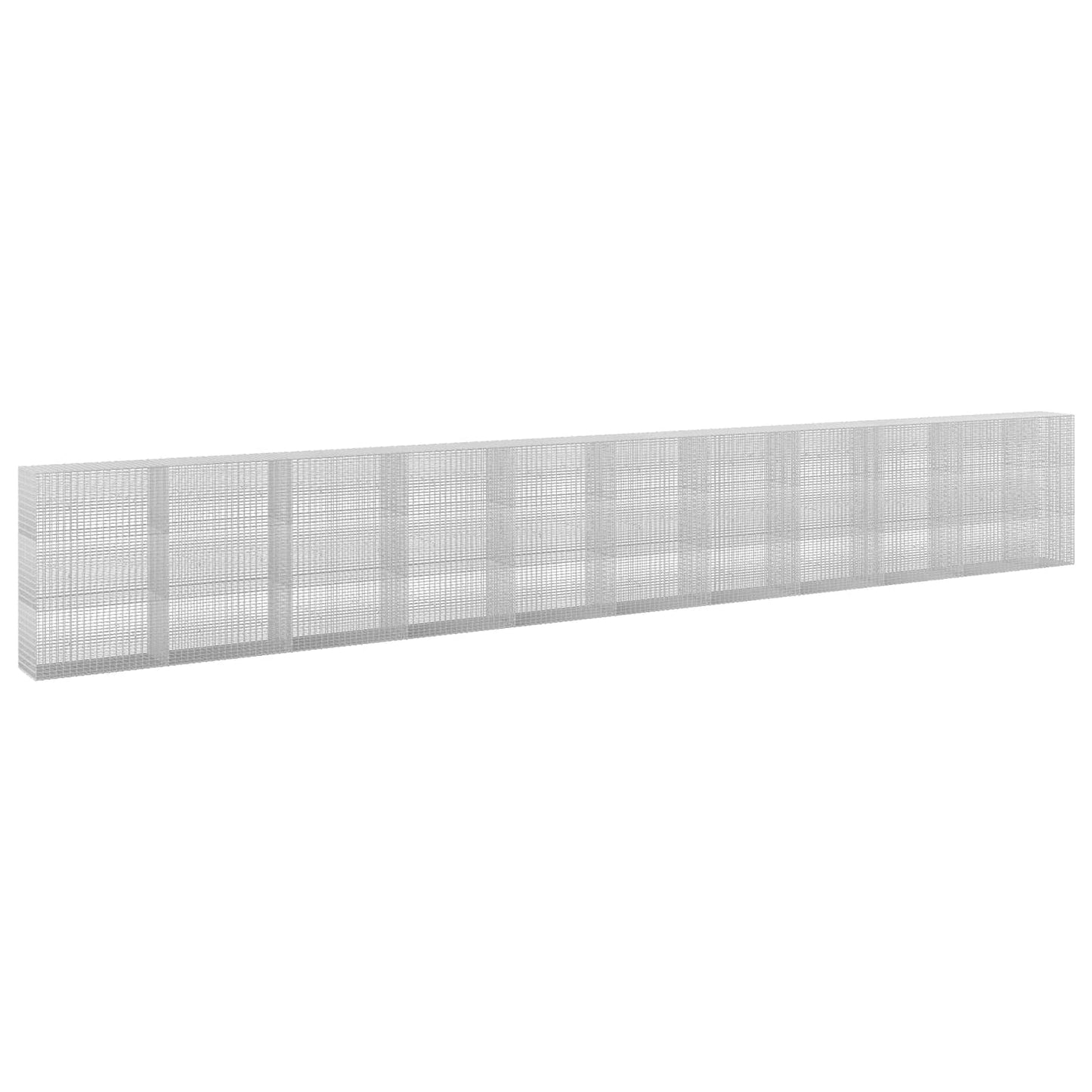 vidaXL Γκαμπιόν με σύρμα 5 mm και πλέγμα 5x2,5 cm 1050x50x150 εκ