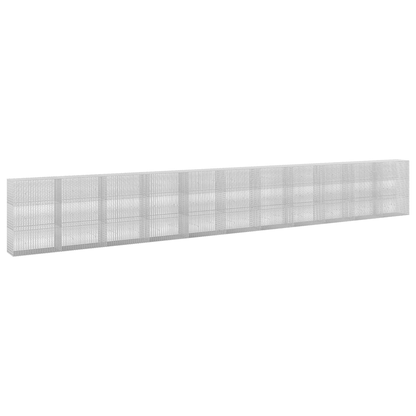 vidaXL Γκαμπιόν με σύρμα 5 mm και πλέγμα 5x2,5 cm 1100x50x150 εκ