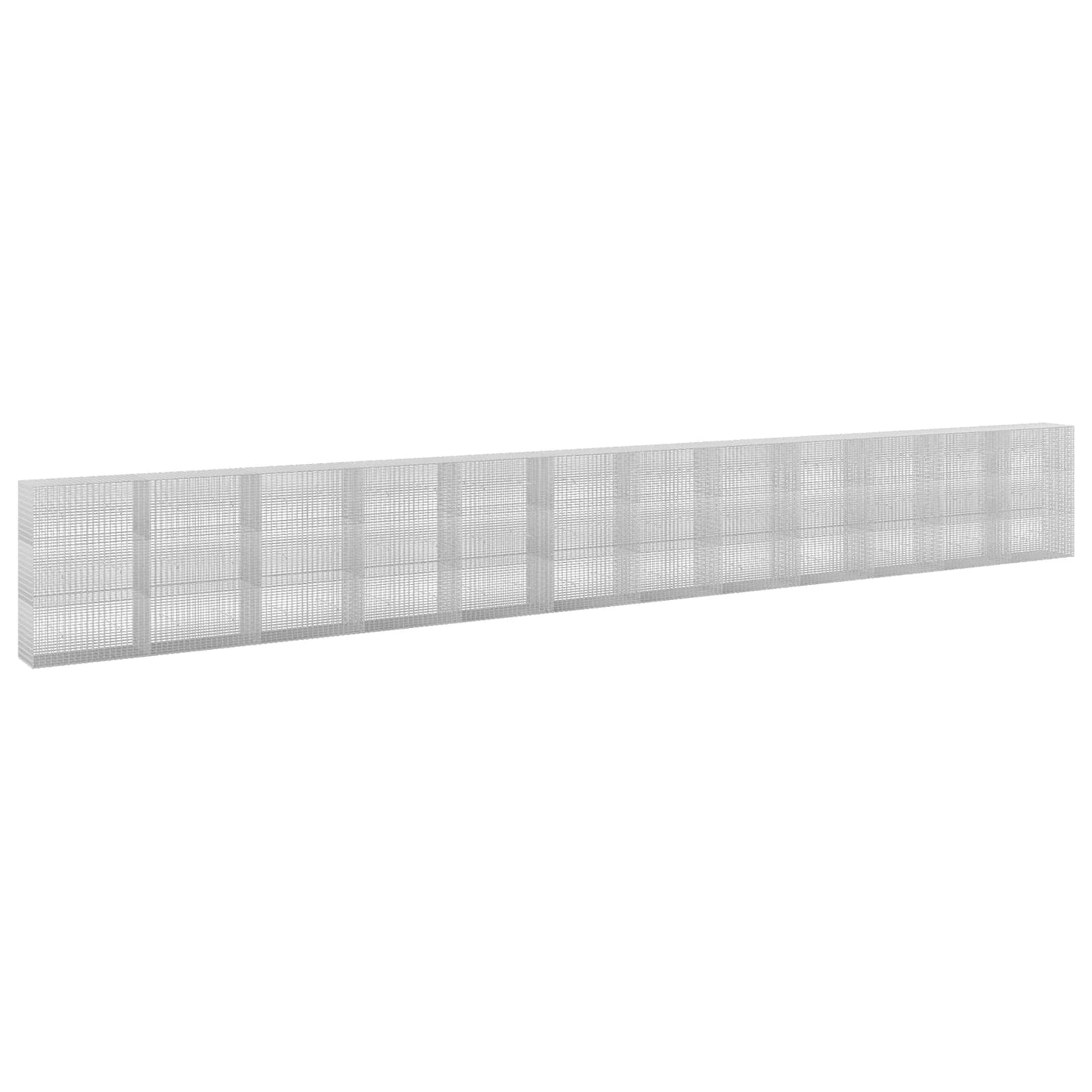 vidaXL Γκαμπιόν με σύρμα 5 mm και πλέγμα 5x2,5 cm 1200x50x150 εκ.