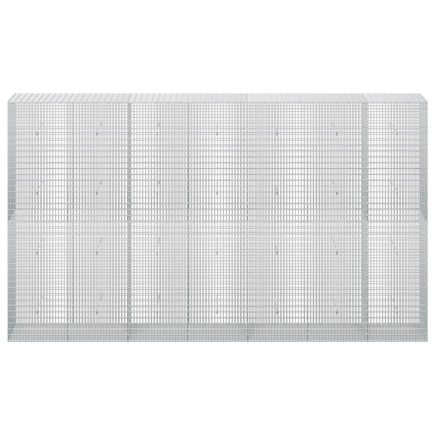 vidaXL Γκαμπιόν με σύρμα 5 mm και πλέγμα 5x2,5 cm 350x50x200 εκ