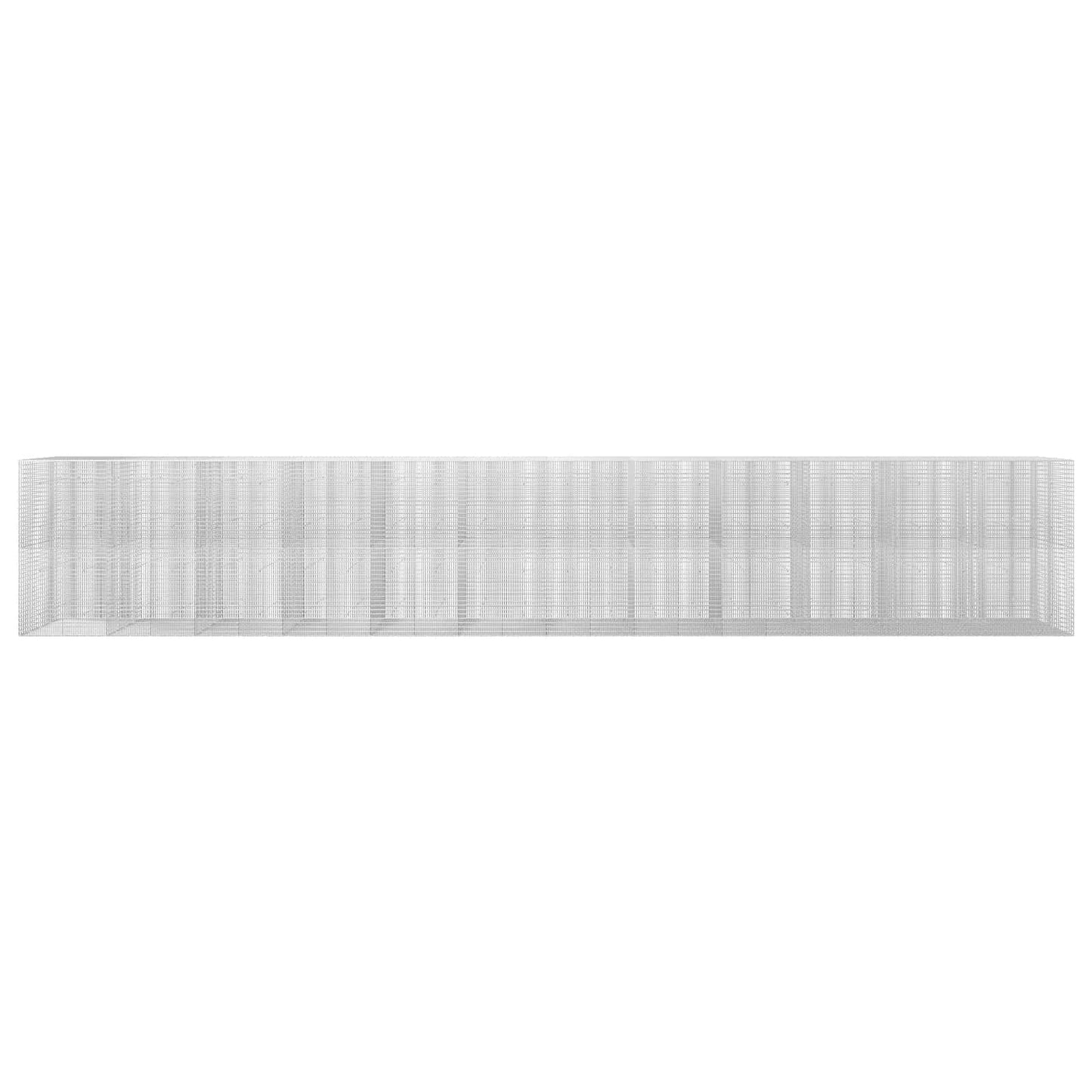 vidaXL Γκαμπιόν με σύρμα 5 mm και πλέγμα 5x2,5 cm 1200x50x200 εκ