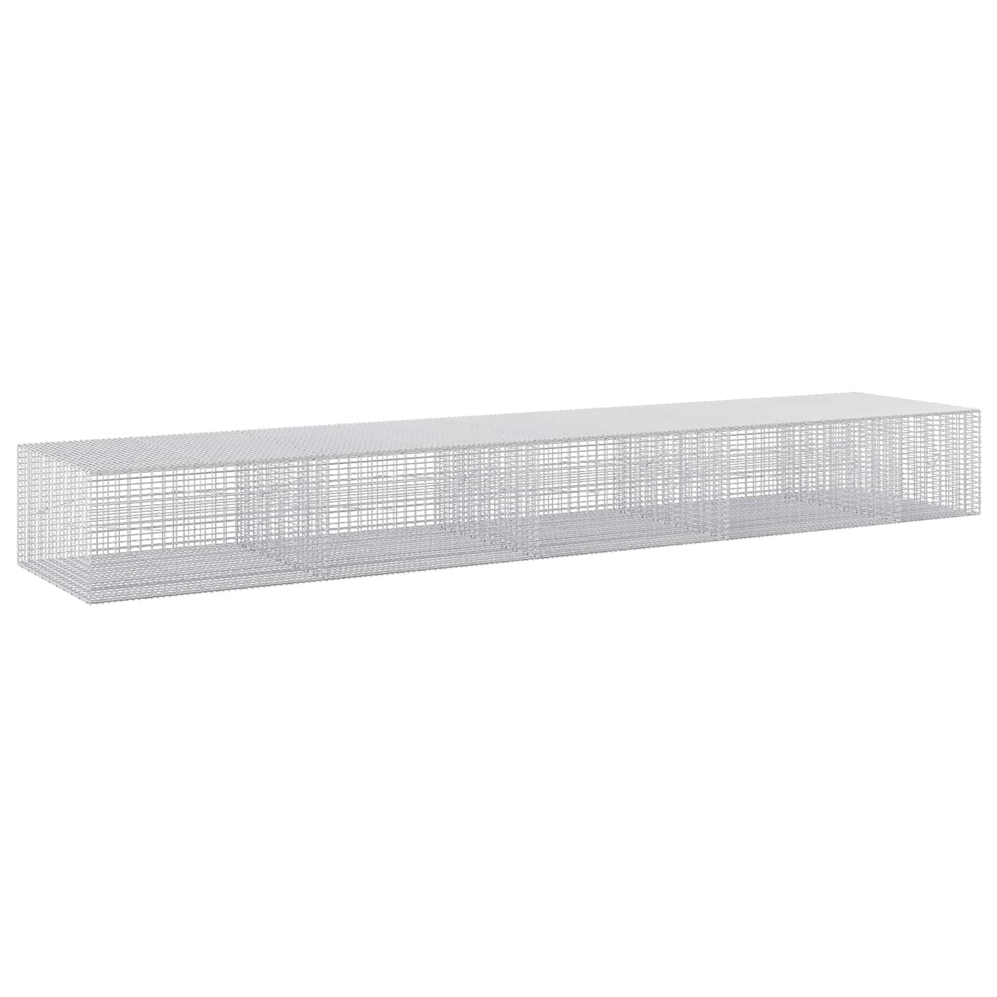 vidaXL Γκαμπιόν με σύρμα 5 mm και πλέγμα 5x2,5 cm 450x100x50 εκ