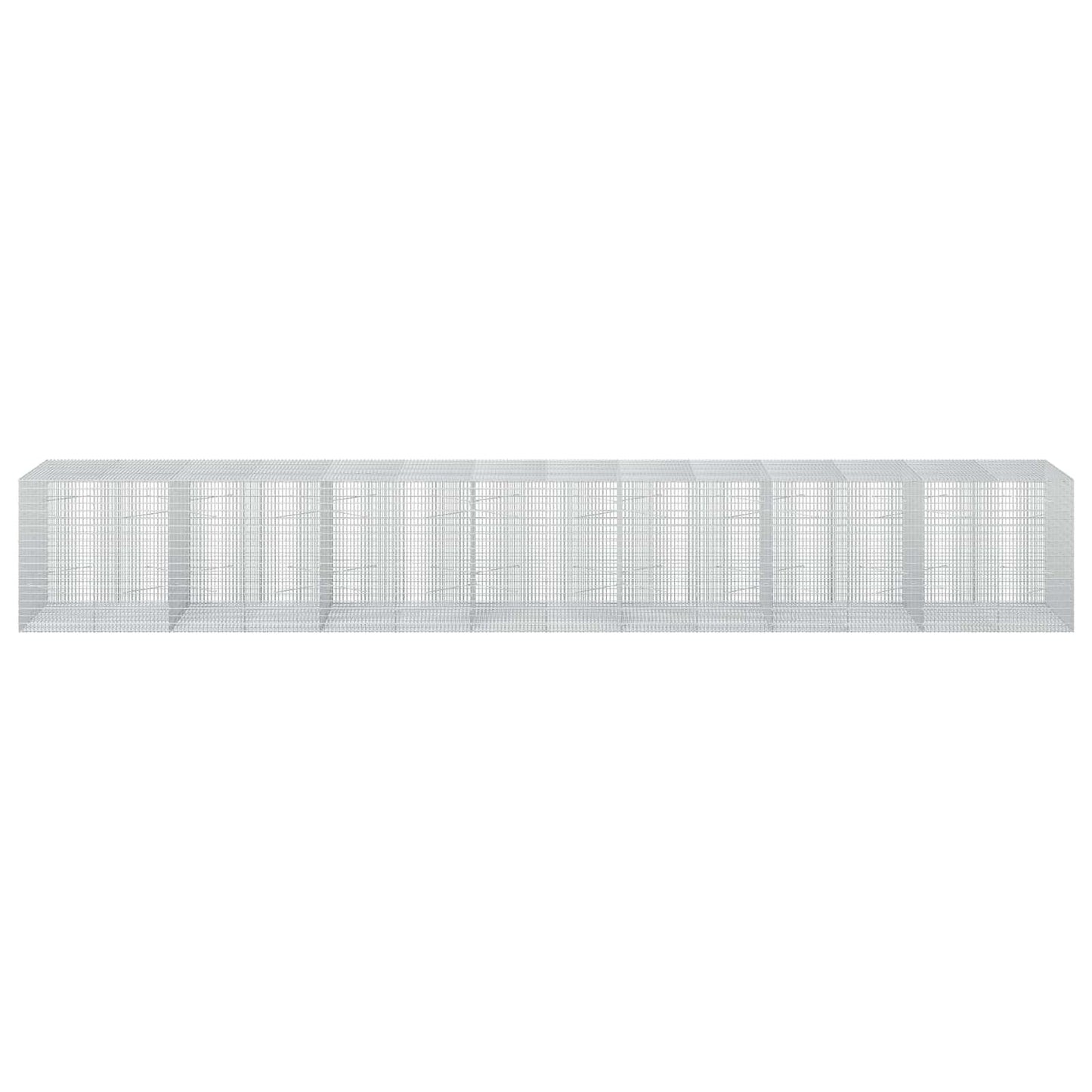 vidaXL Γκαμπιόν με σύρμα 5 mm και πλέγμα 5x2,5 cm 700x100x100 εκ.