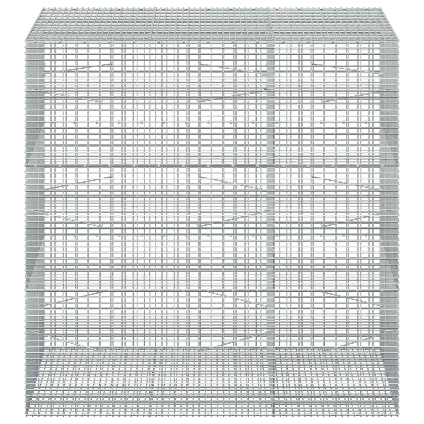 vidaXL Γκαμπιόν με σύρμα 5 mm και πλέγμα 5x2,5 cm 150x100x150 εκ.
