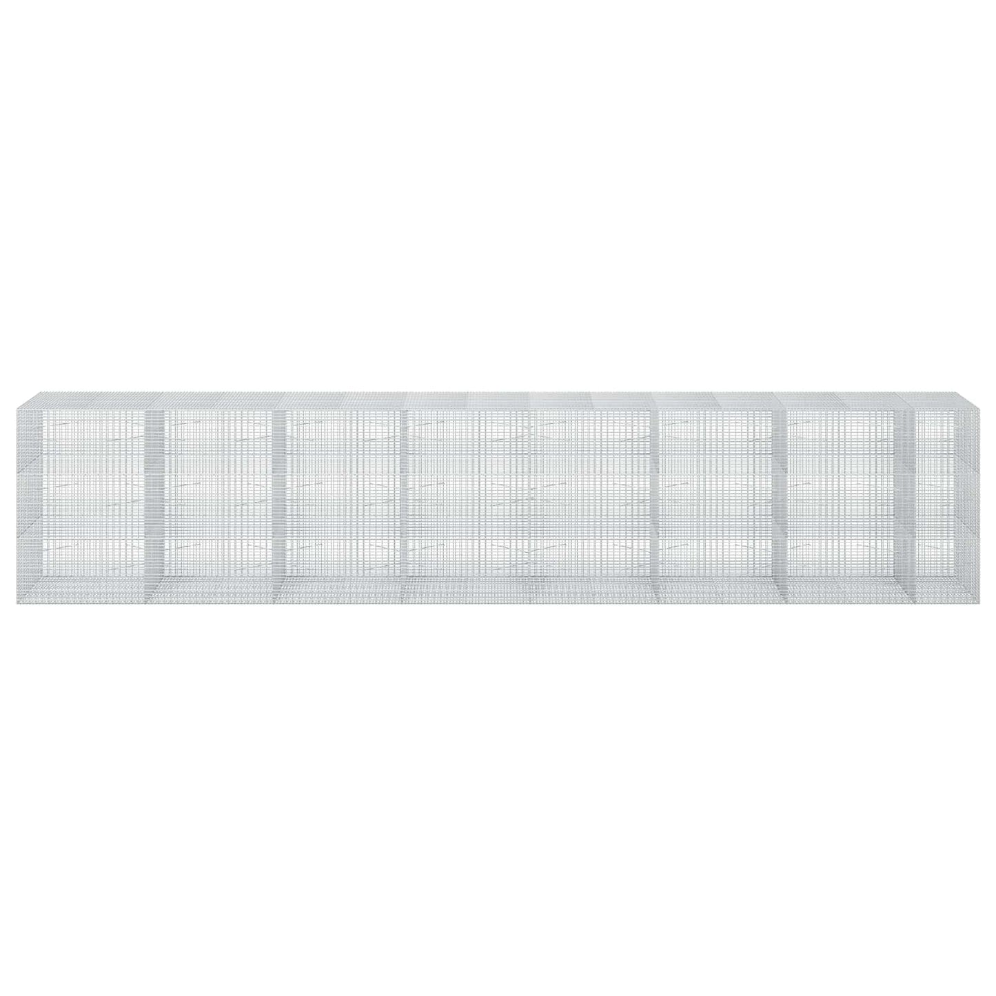 vidaXL Γκαμπιόν με σύρμα 5 mm και πλέγμα 5x2,5 cm 750x100x150 εκ