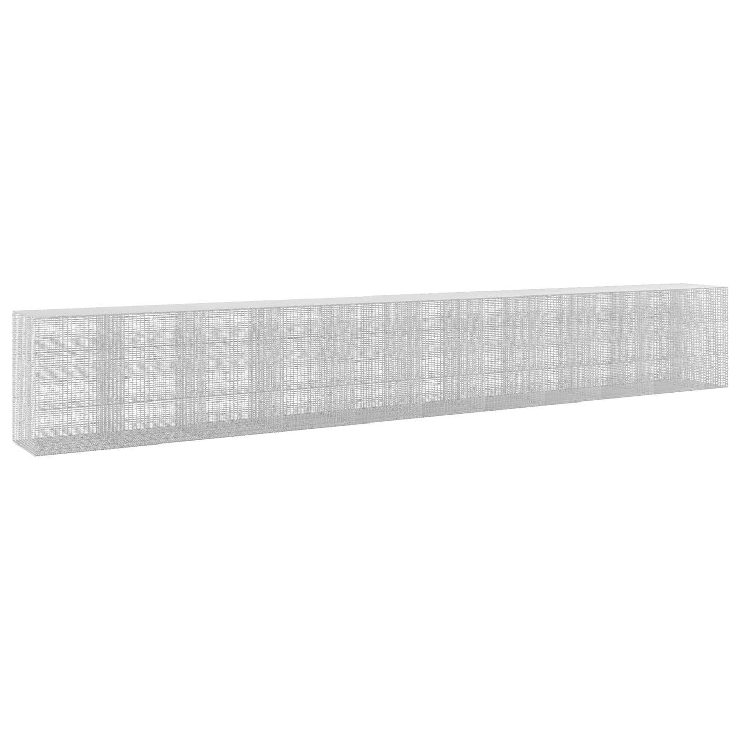 vidaXL Γκαμπιόν με σύρμα 5 mm και πλέγμα 5x2,5 cm 1050x100x150 εκ