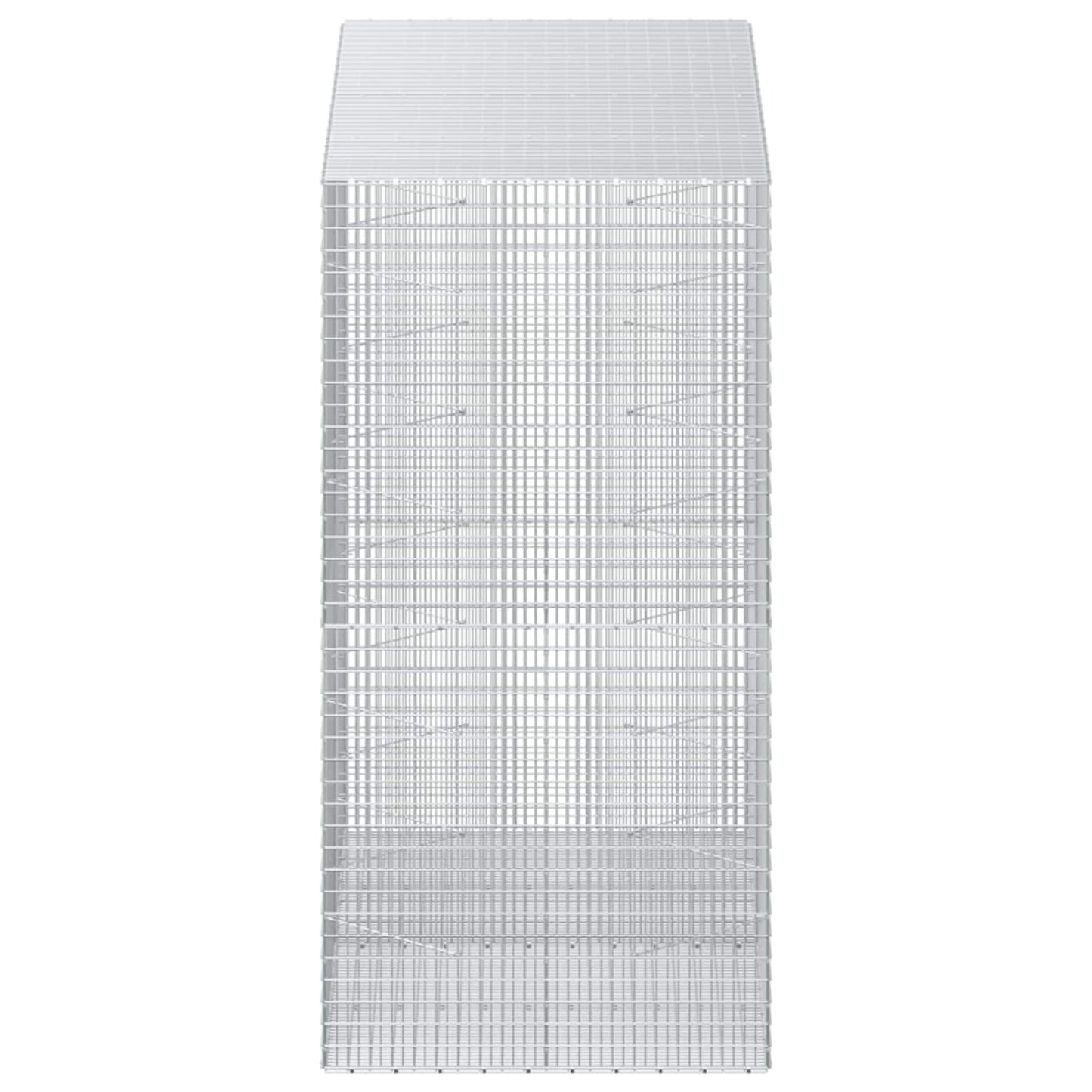 vidaXL Γκαμπιόν με σύρμα 5 mm και πλέγμα 5x2,5 cm 200x100x200 εκ