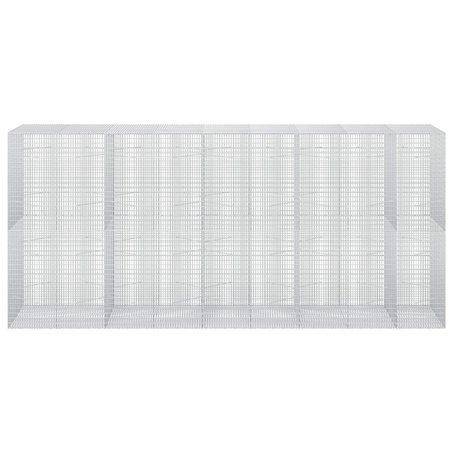 vidaXL Γκαμπιόν με σύρμα 5 mm και πλέγμα 5x2,5 cm 450x100x200 εκ