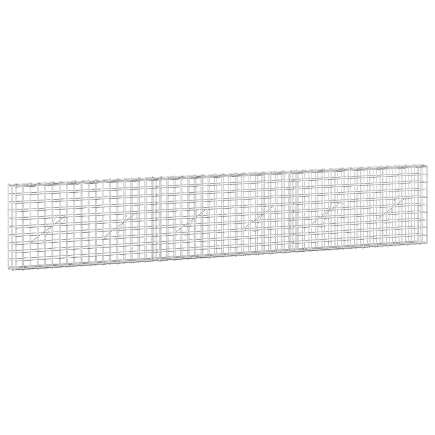 vidaXL Γκαμπιόν με σύρμα 5 mm και πλέγμα 5x5 cm 300x10x50 εκ