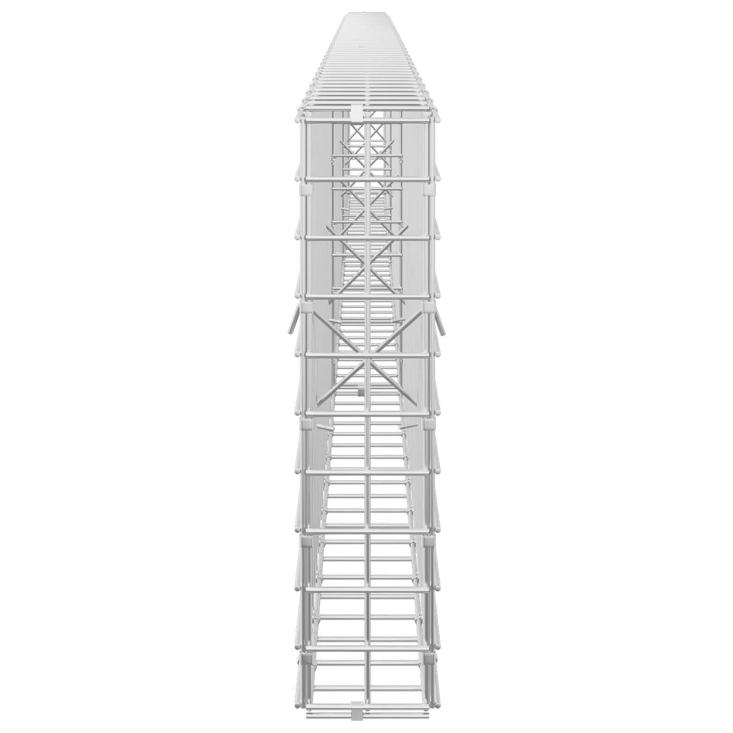 vidaXL Γκαμπιόν με σύρμα 5 mm και πλέγμα 5x5 cm 300x10x50 εκ