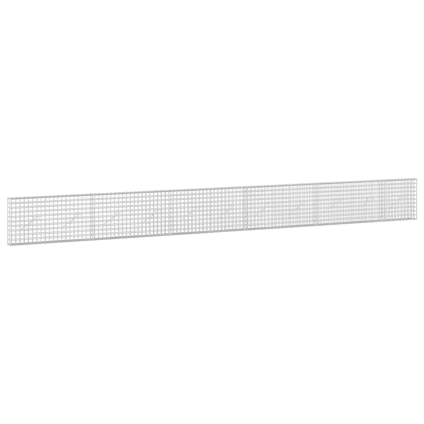 vidaXL Γκαμπιόν με σύρμα 5 mm και πλέγμα 5x5 cm 550x10x50 εκ