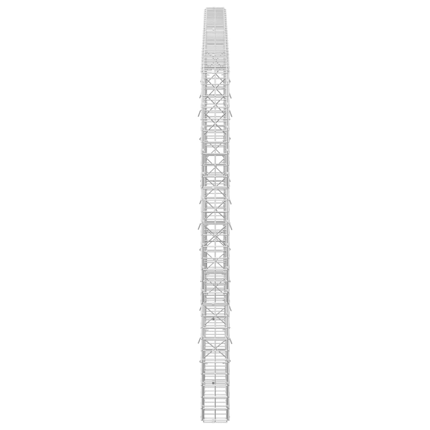 vidaXL Γκαμπιόν με σύρμα 5 mm και πλέγμα 5x5 cm 250x10x150 εκ