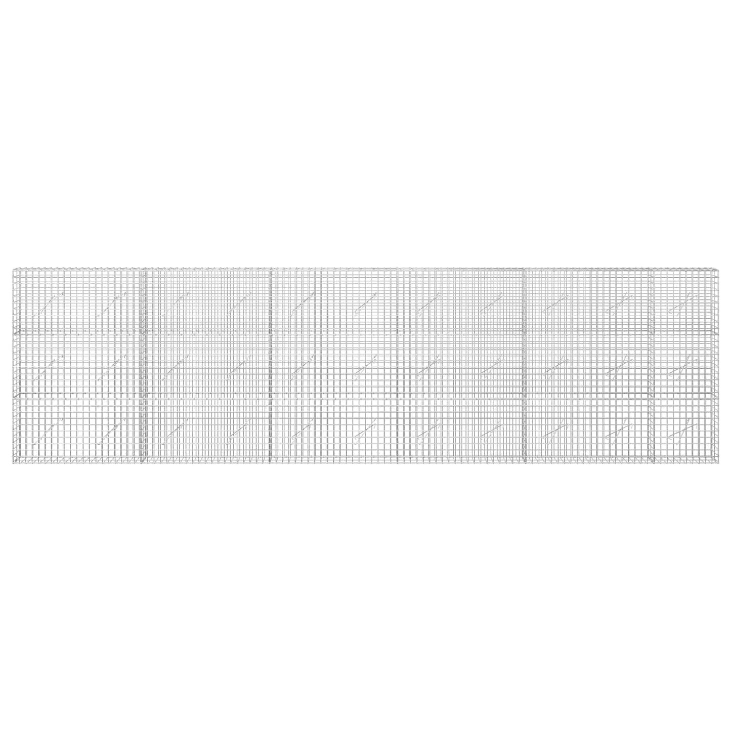 vidaXL Γκαμπιόν με σύρμα 5 mm και πλέγμα 5x5 cm 550x10x150 εκ