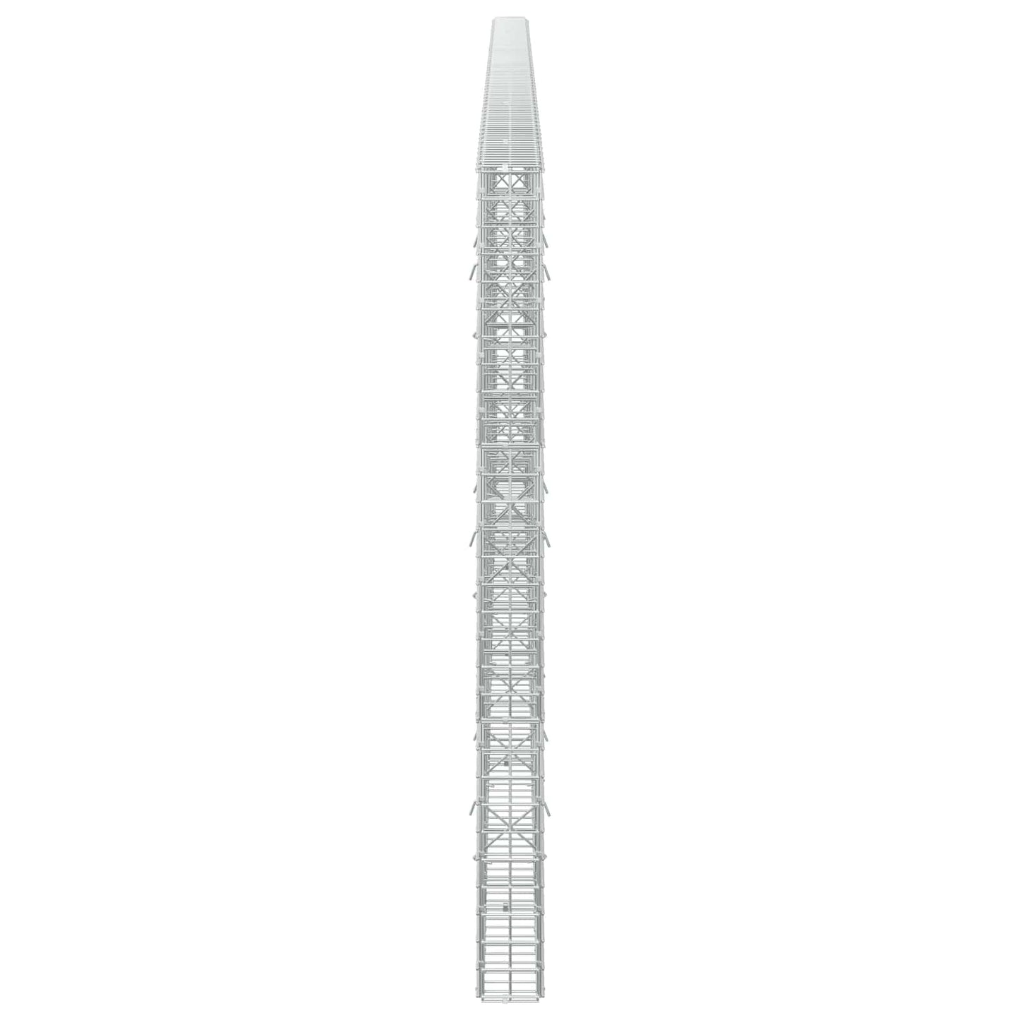 vidaXL Γκαμπιόν με σύρμα 5 mm και πλέγμα 5x5 cm 550x10x150 εκ