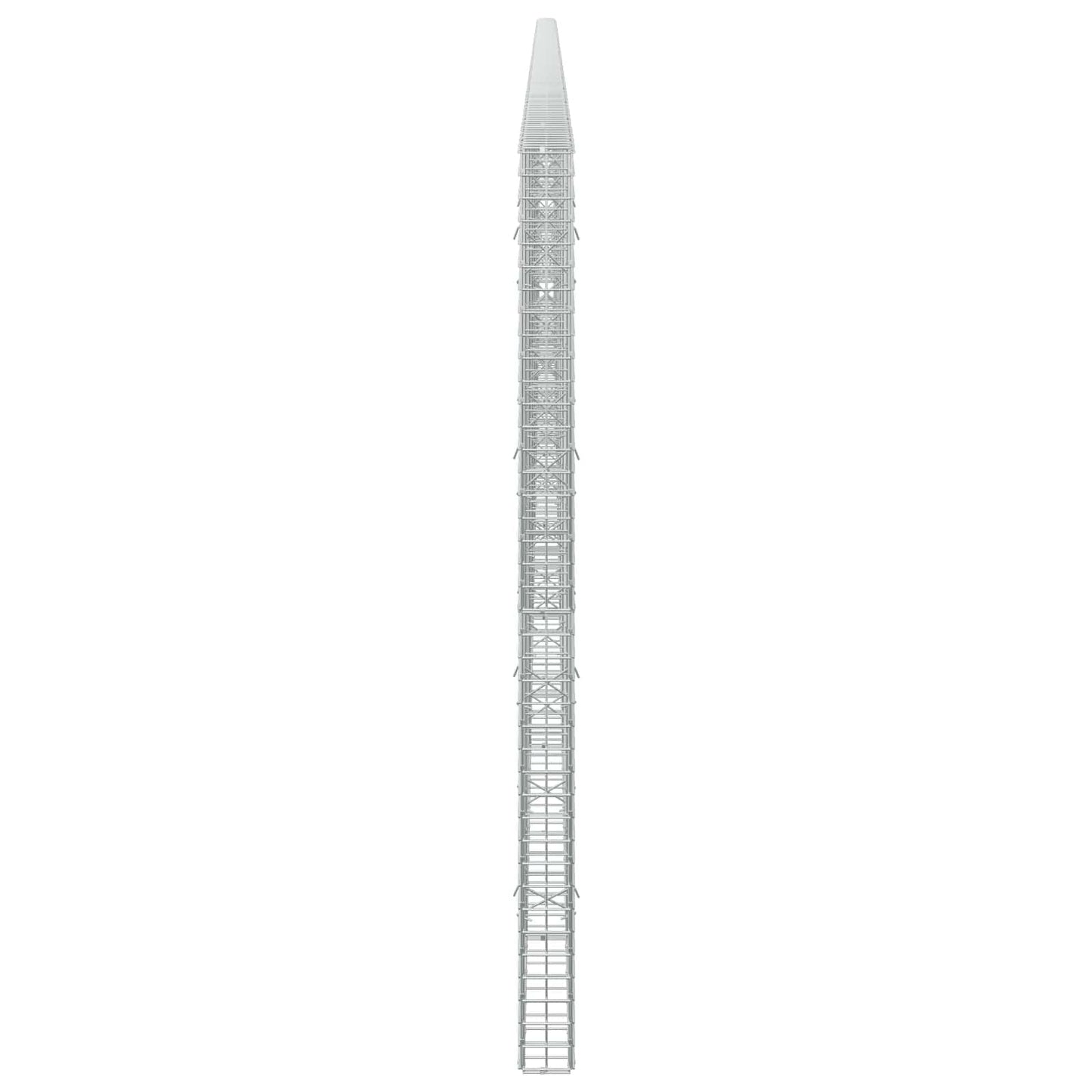 vidaXL Γκαμπιόν με σύρμα 5 mm και πλέγμα 5x5 cm 750x10x200 εκ