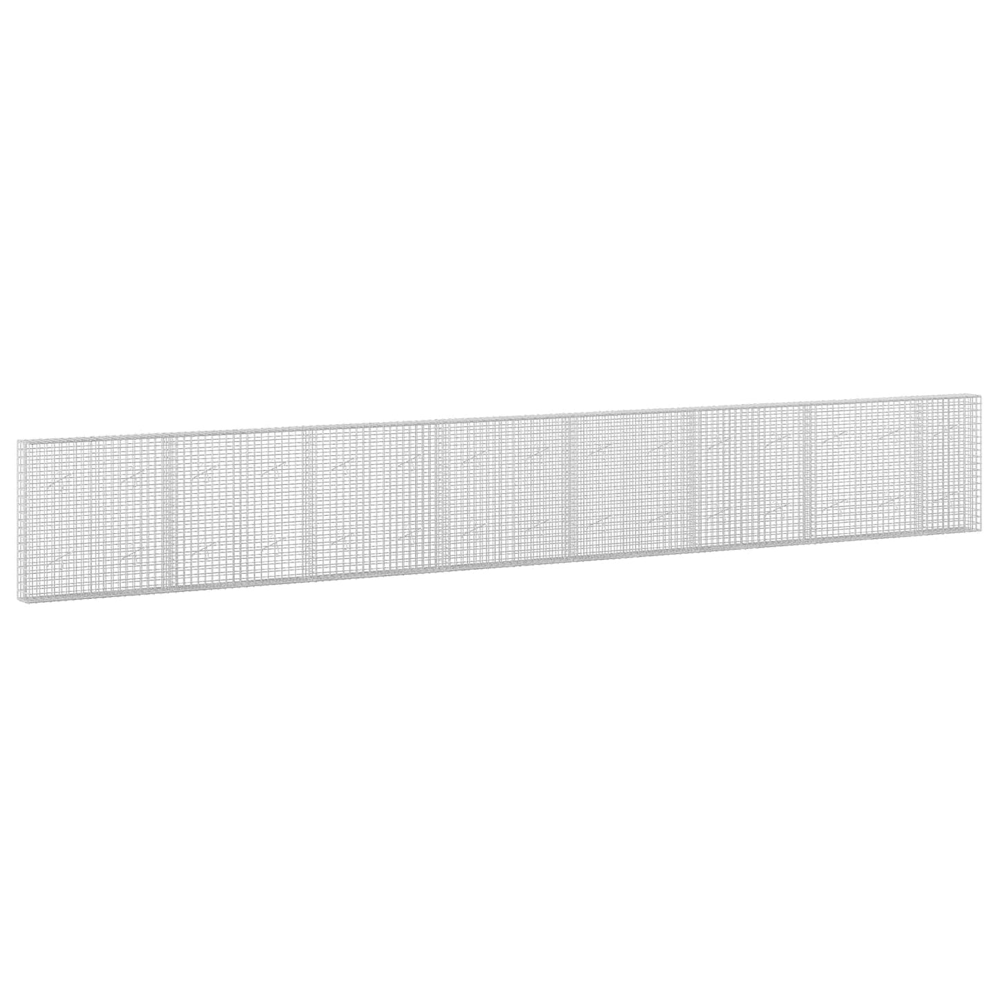 vidaXL Γκαμπιόν με σύρμα 5 mm και πλέγμα 5x5 cm 750x20x100 εκ