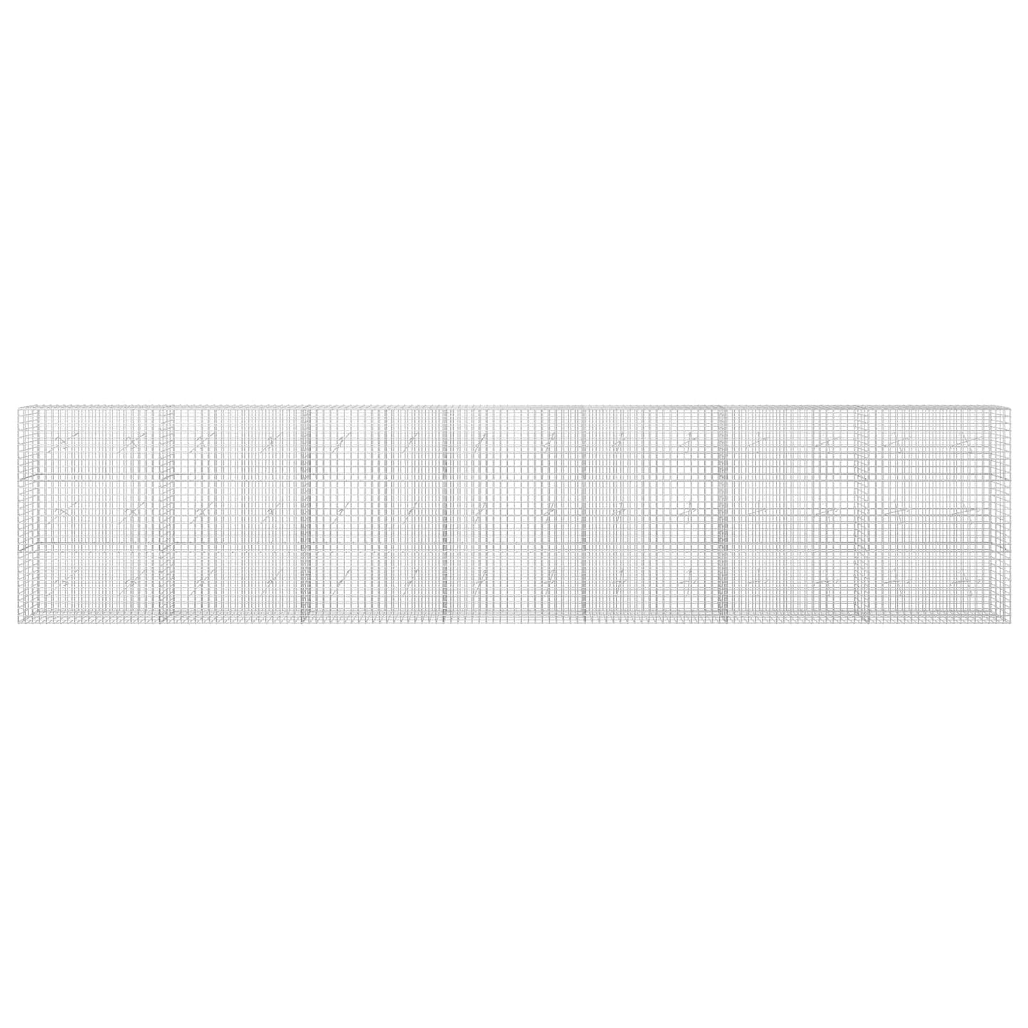 vidaXL Γκαμπιόν με σύρμα 5 mm και πλέγμα 5x5 cm 700x20x150 εκ