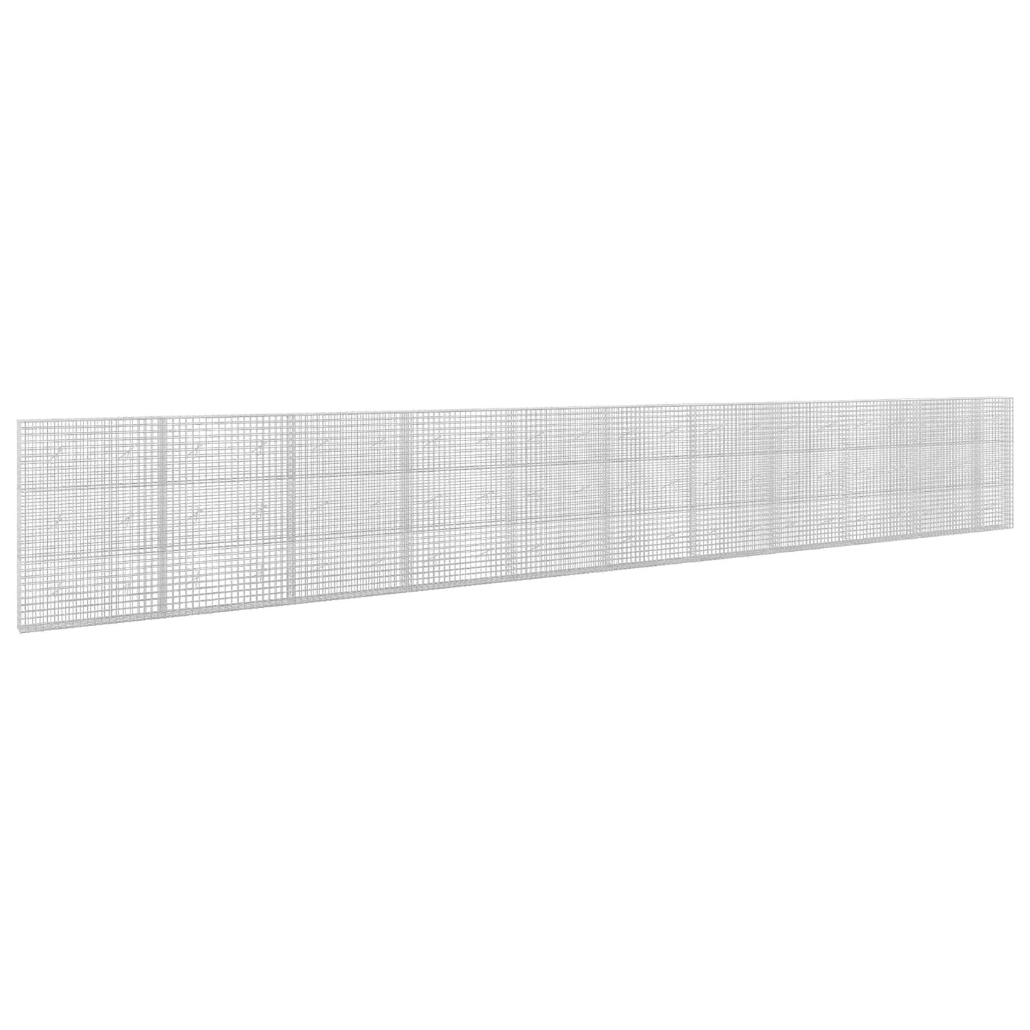 vidaXL Γκαμπιόν με σύρμα 5 mm και πλέγμα 5x5 cm 1050x20x150 εκ