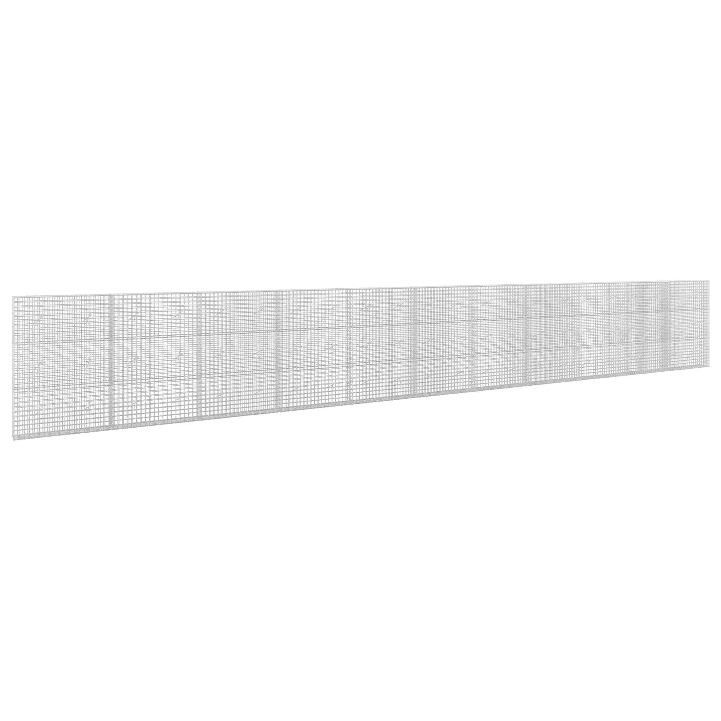 vidaXL Γκαμπιόν με σύρμα 5 mm και πλέγμα 5x5 cm 1100x20x150 εκ