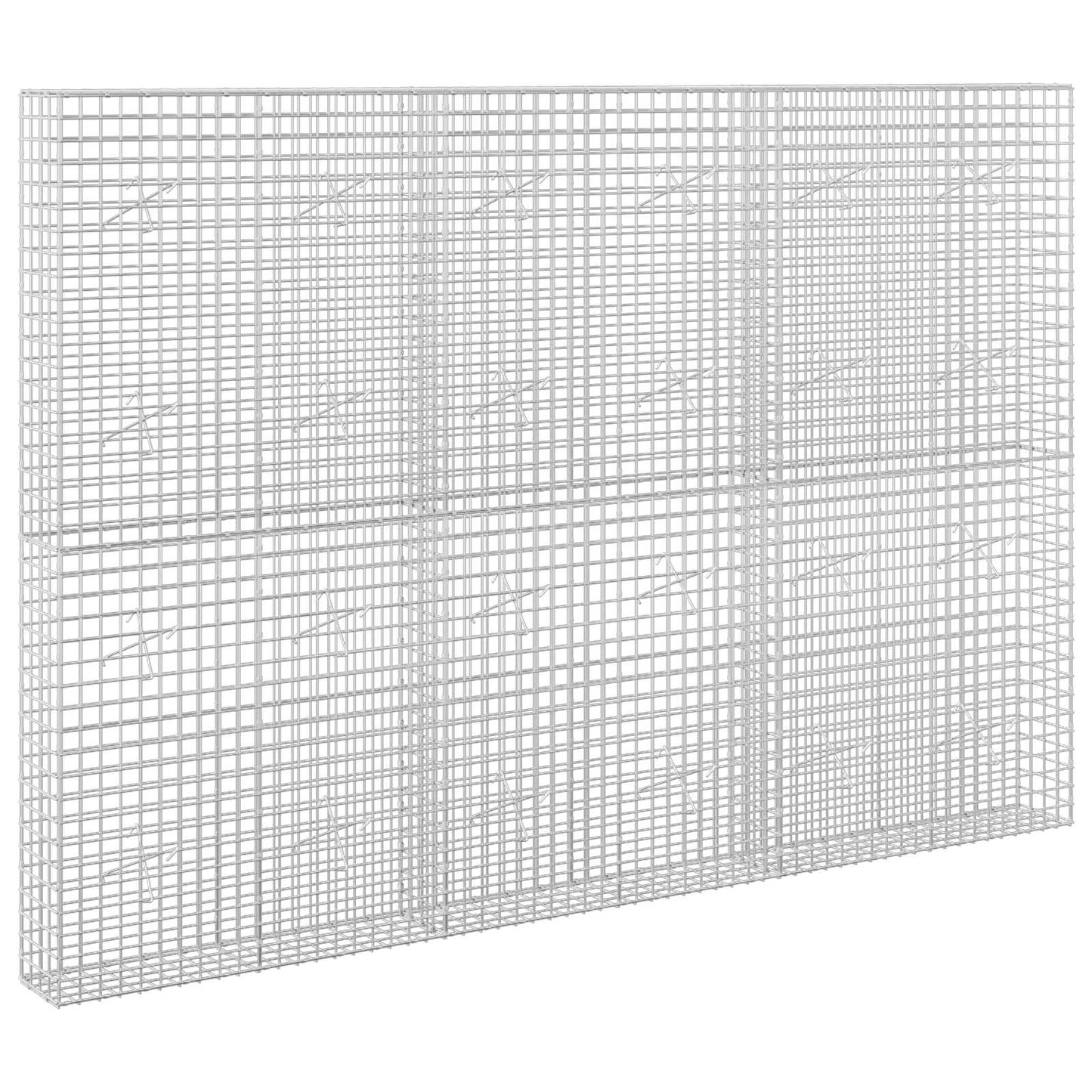 vidaXL Γκαμπιόν με σύρμα 5 mm και πλέγμα 5x5 cm 300x20x200 εκ