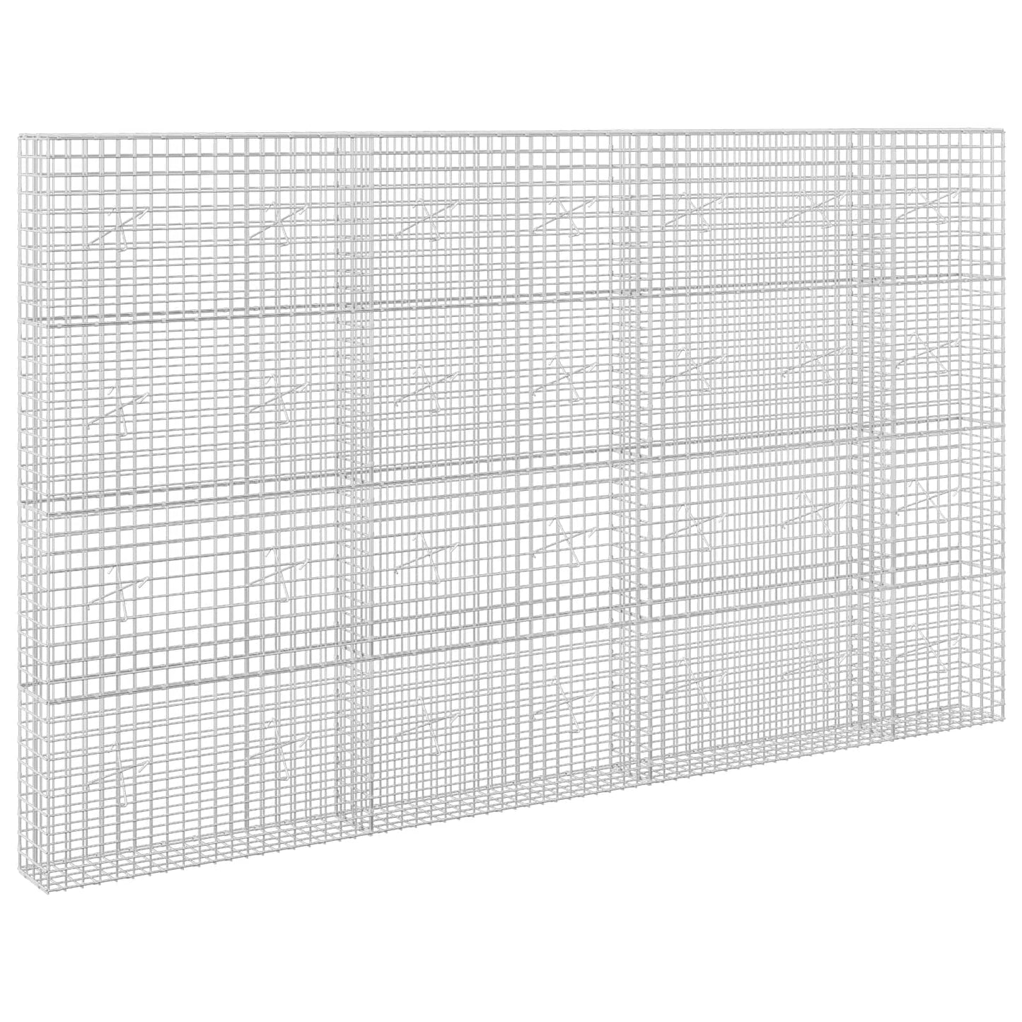 vidaXL Γκαμπιόν με σύρμα 5 mm και πλέγμα 5x5 cm 350x20x200 εκ.