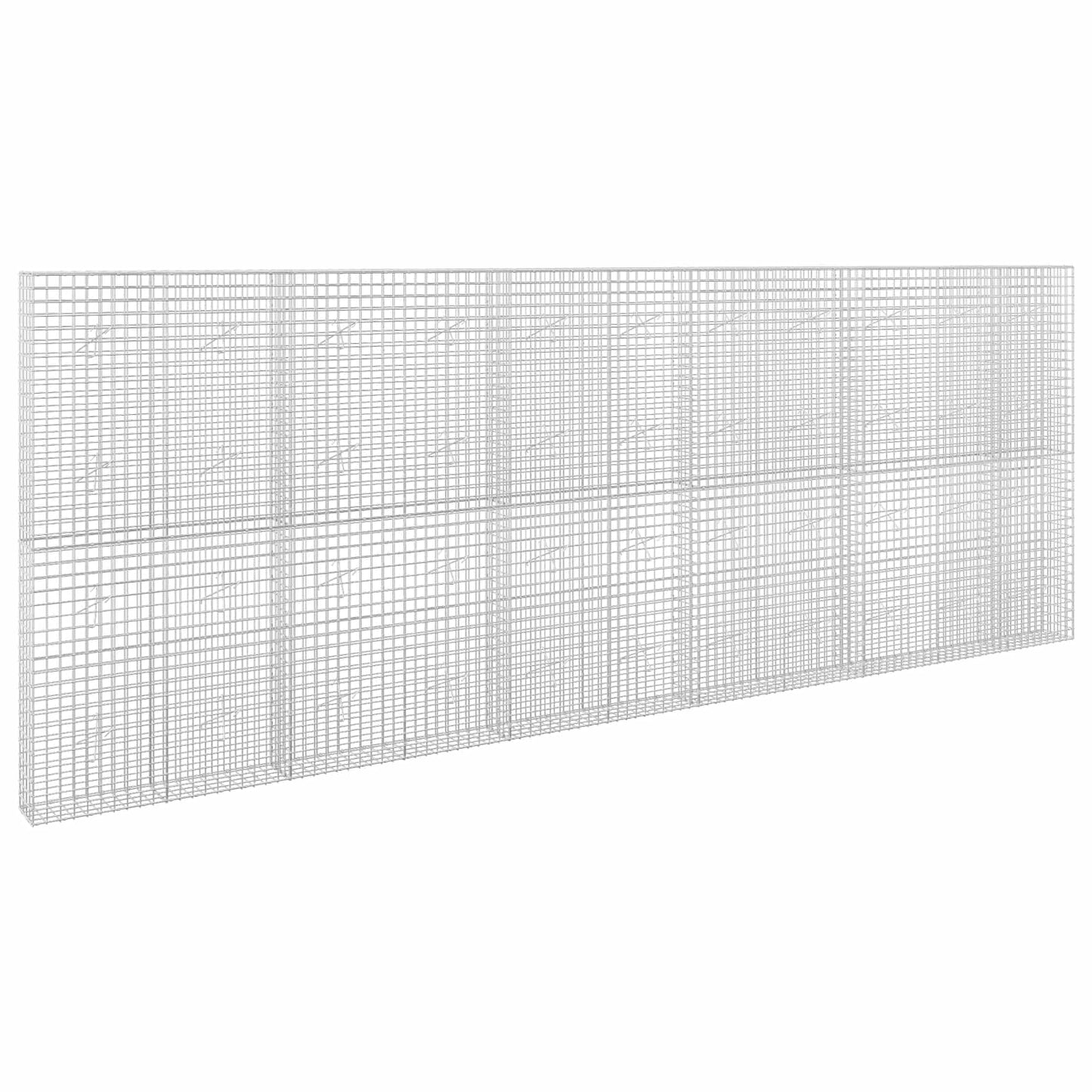 vidaXL Γκαμπιόν με σύρμα 5 mm και πλέγμα 5x5 cm 550x20x200 εκ